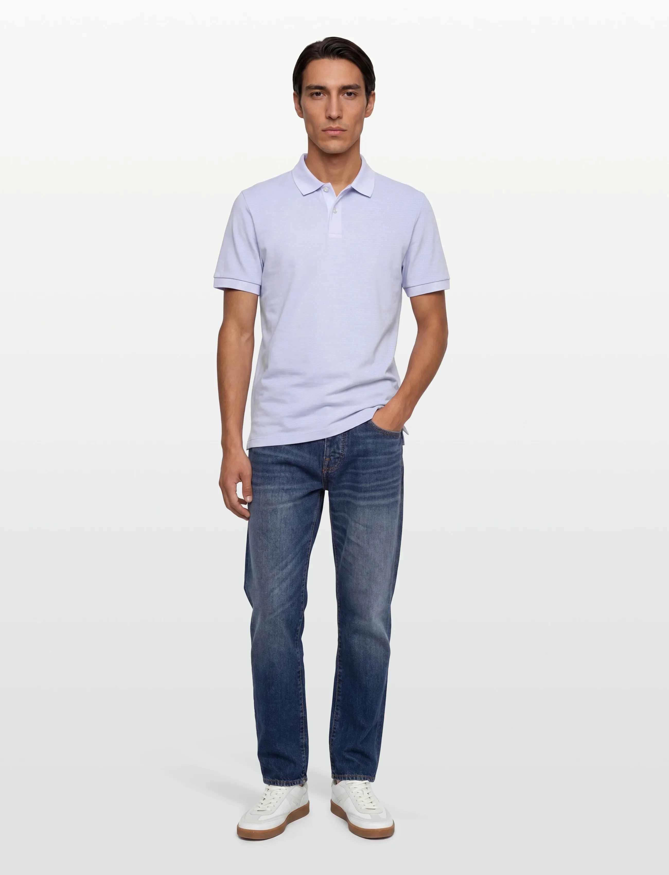 BOSS H-Parlay 102, Mænd, Kortærmet Poloshirt, Blå, Str: L