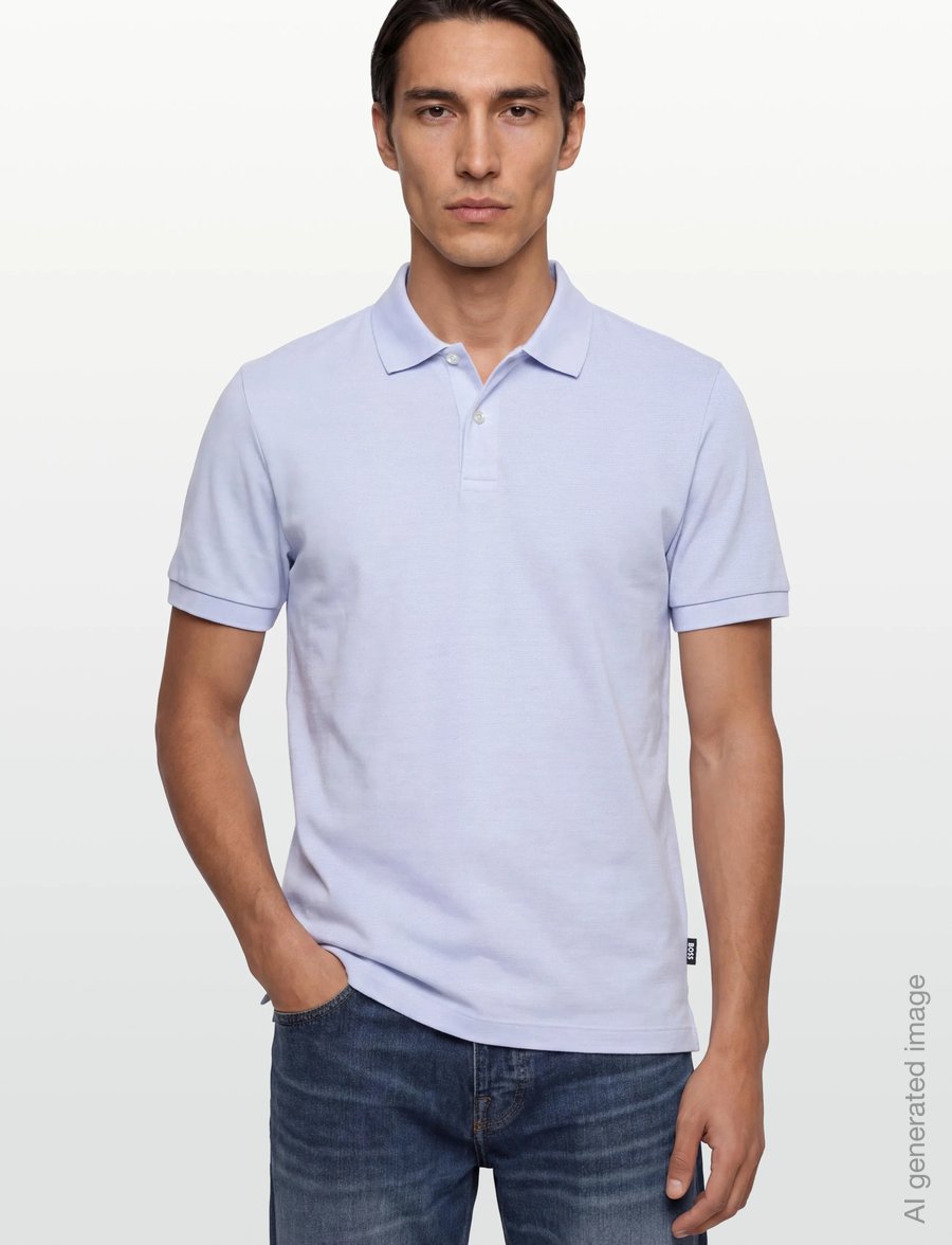 BOSS - H-Parlay 102 - short-sleeved polos - light/pastel blue - 3