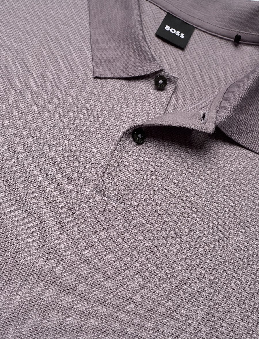 BOSS - H-Parlay 102 - short-sleeved polos - medium purple - 2