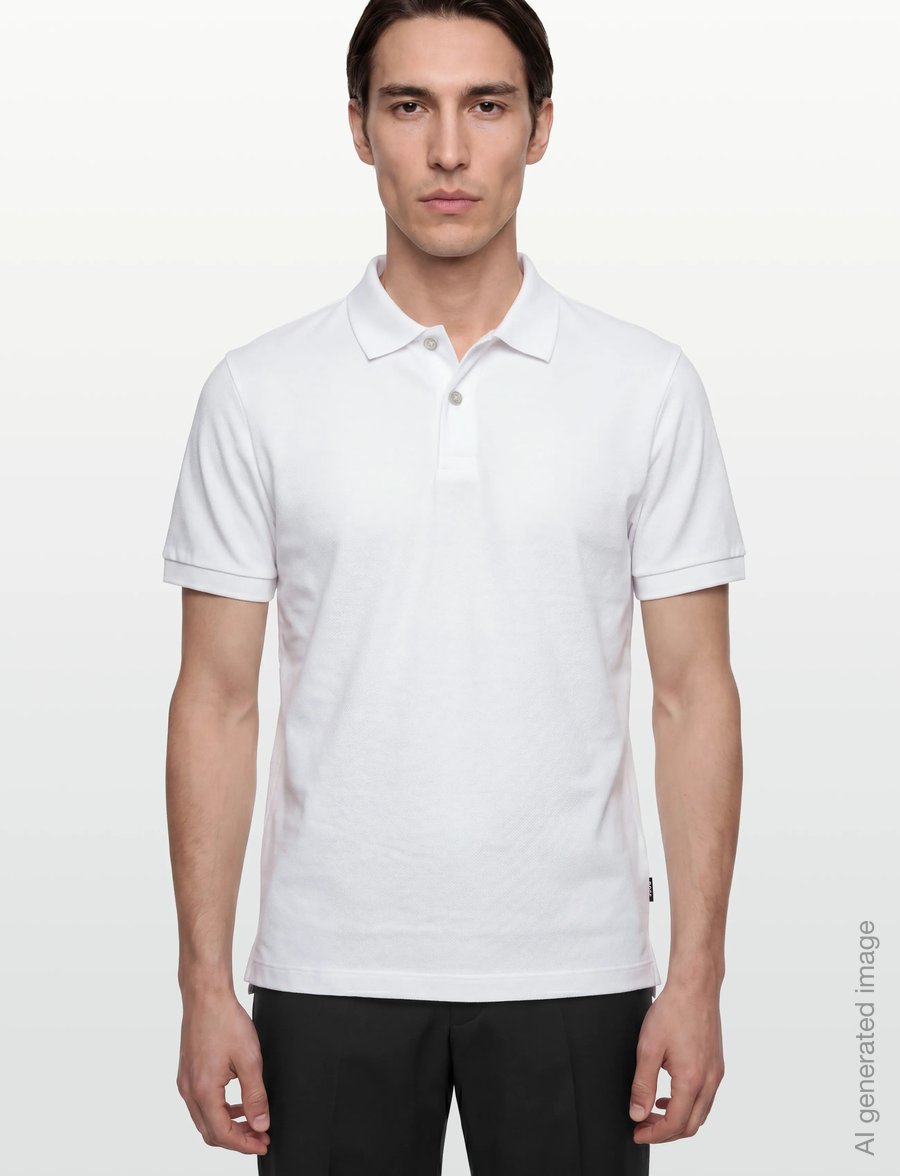 BOSS - H-Parlay 102 - lühikeste varrukatega polod - white - 3