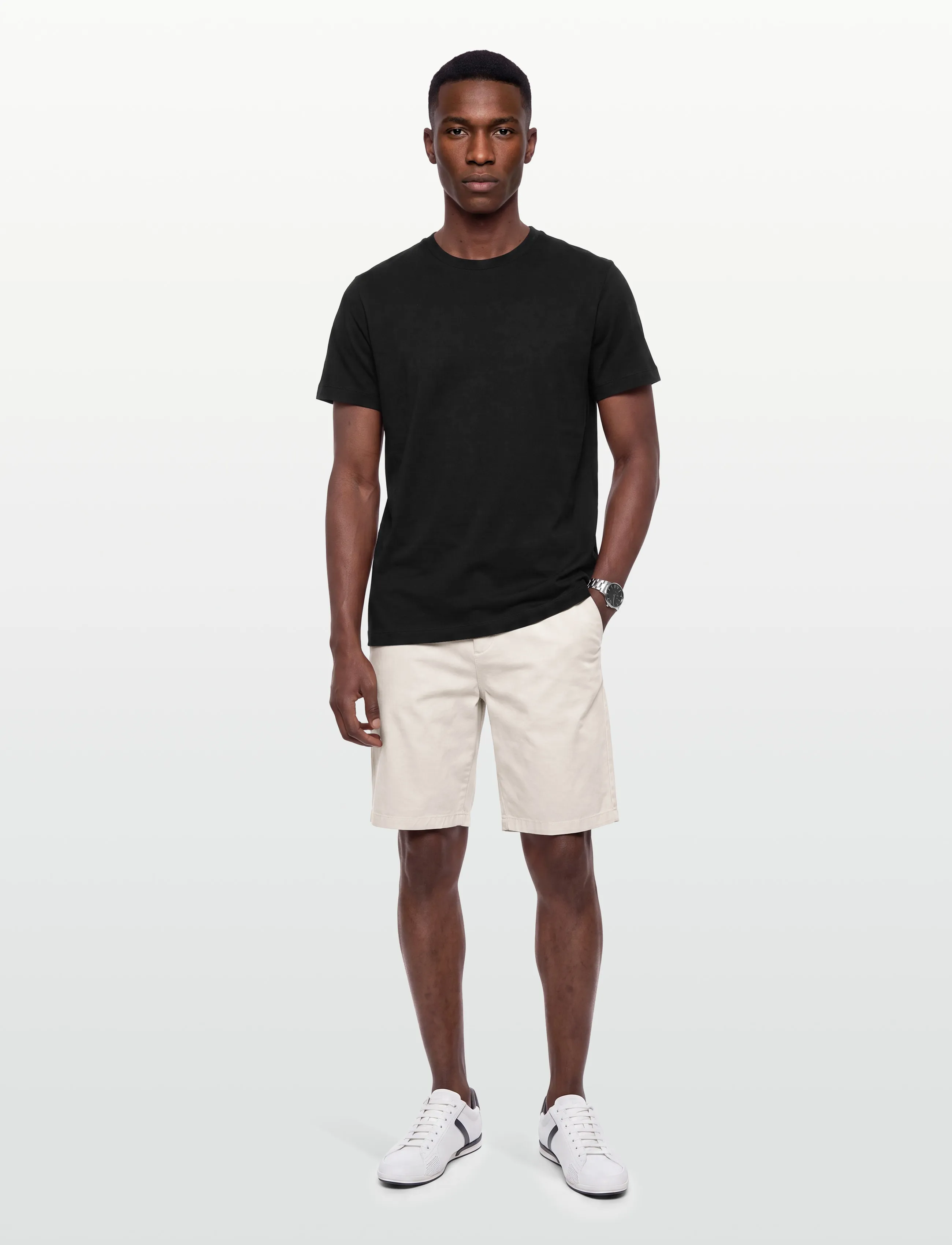 BOSS - H-Kane1-Shorts - chinos shorts - open grey - 0