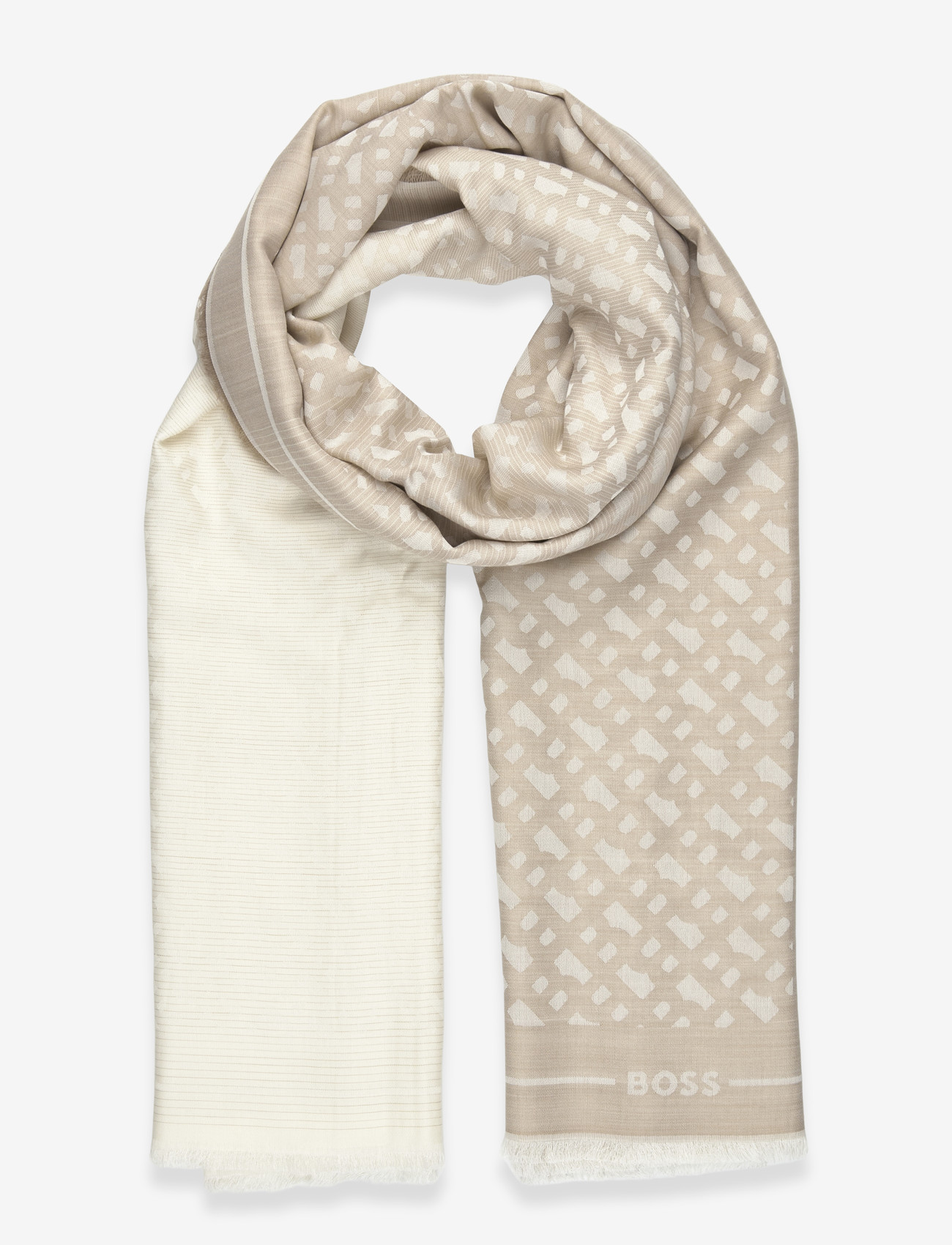 BOSS - Monyque_100*200 - tynde tørklæder - light beige - 0