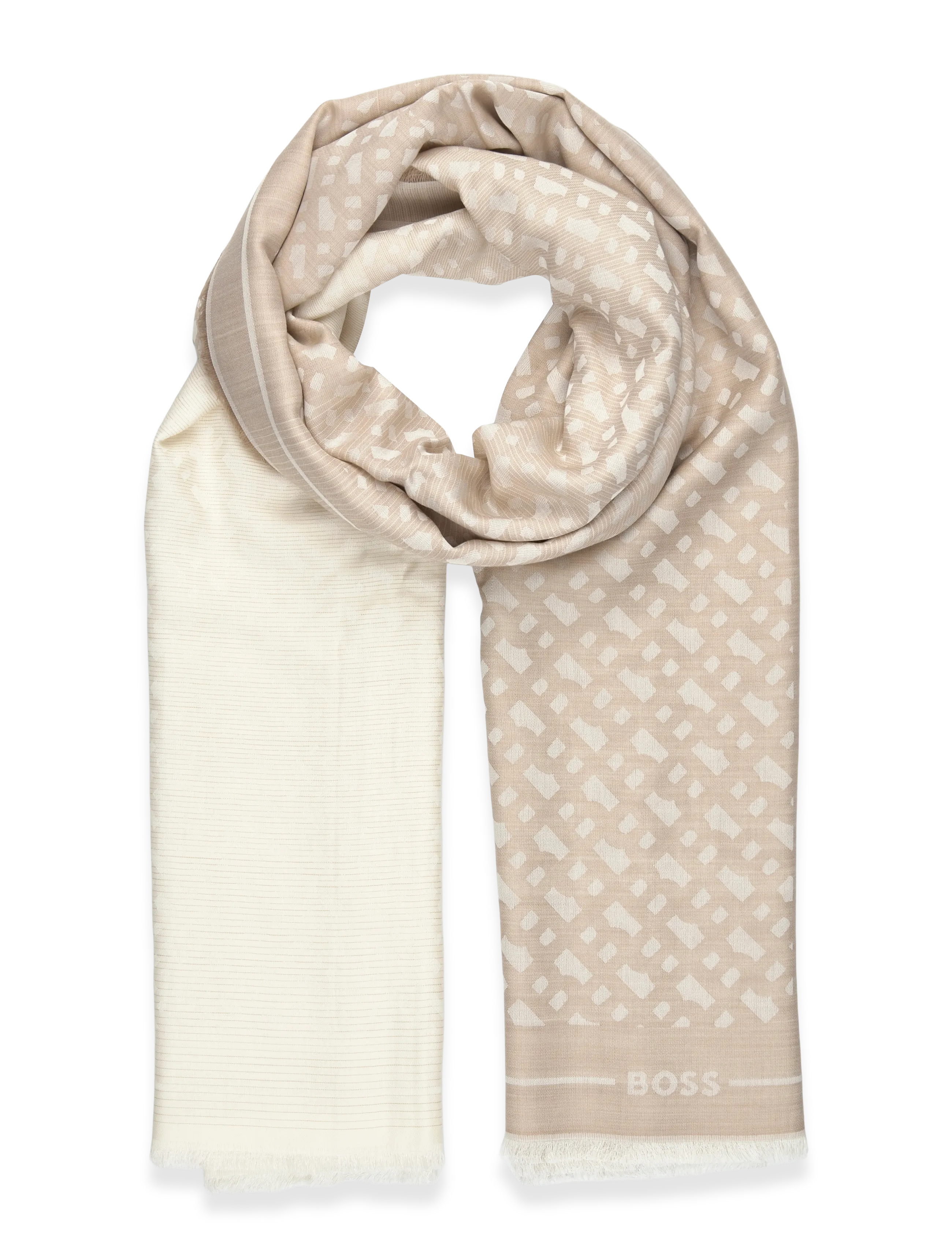 BOSS Monyque_100*200 - Schals - LIGHT BEIGE / beige