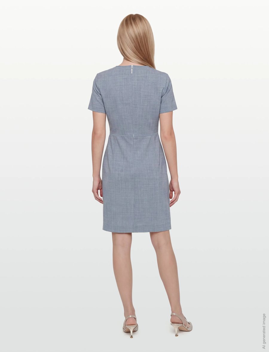BOSS - Dunera - midi kjólar - open blue - 4