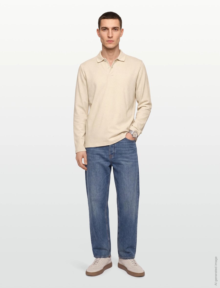 BOSS - Pittman 240 - long-sleeved polos - open white - 0