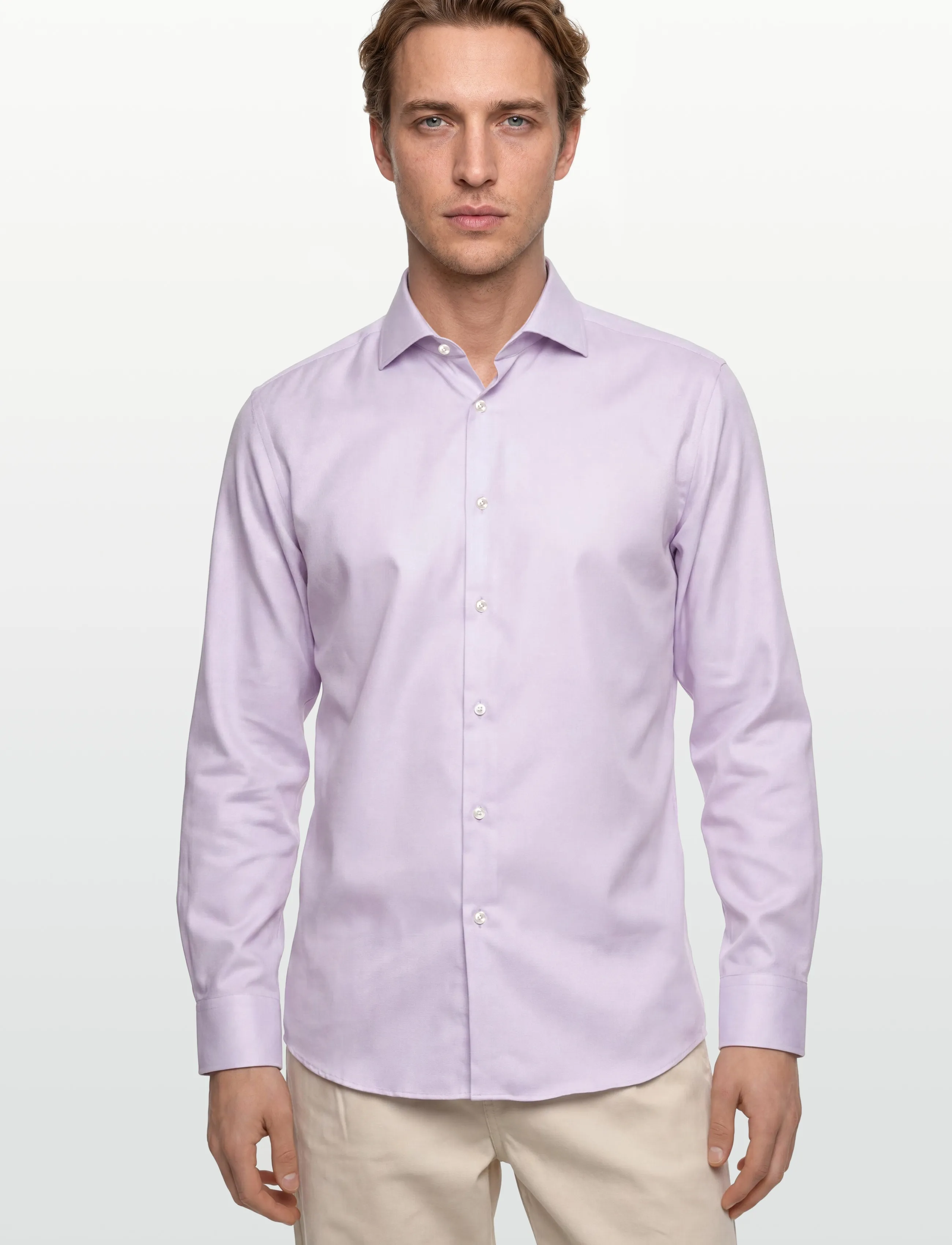 BOSS - H-HANK-SP-B1-C1-261 - kostymskjortor - open purple - 3