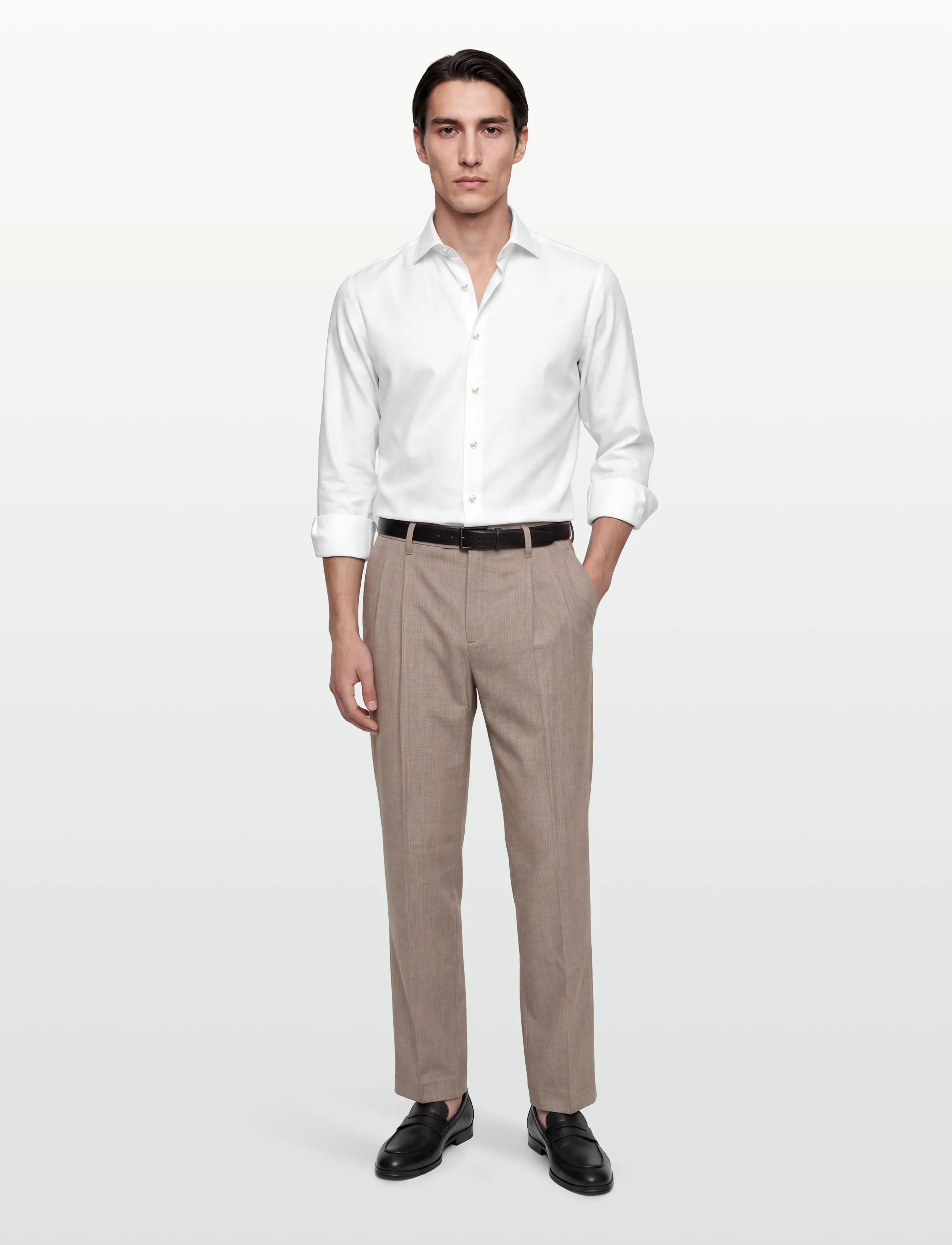 BOSS H-HANK-SP-B1-C1-261 - Skjorter - WHITE / white