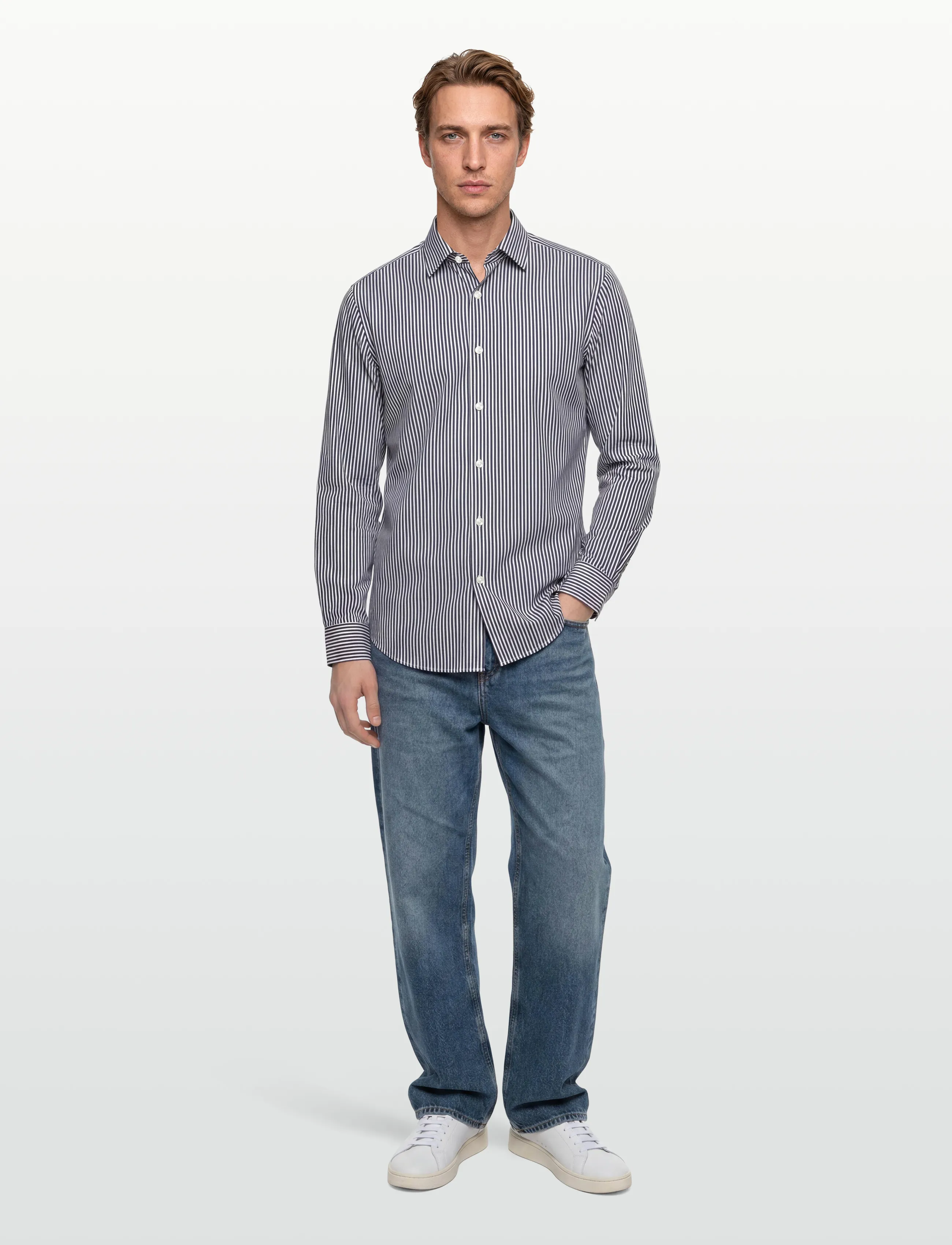 BOSS H-JOE-K-C1-261 - Shirts - DARK BLUE / navy