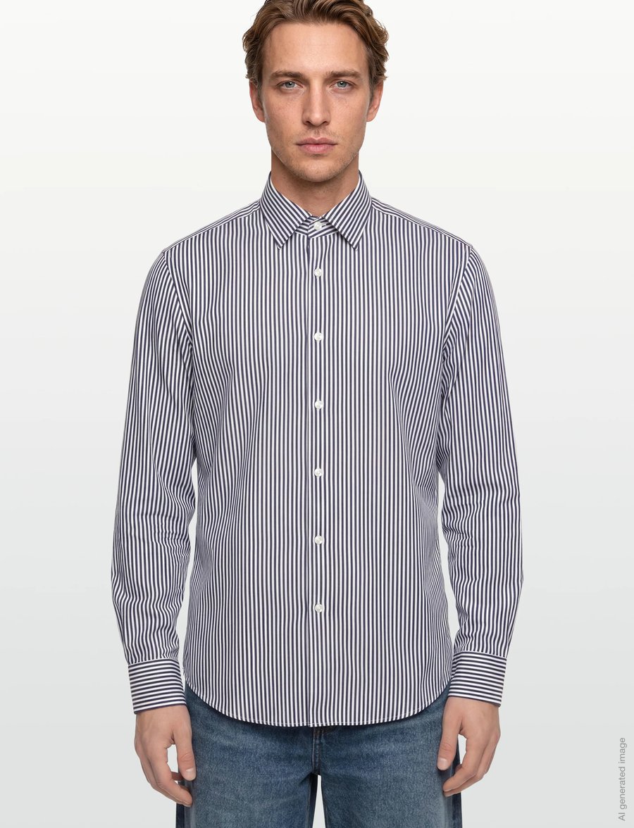 BOSS - H-JOE-K-C1-261 - gestreifte hemden - dark blue - 3