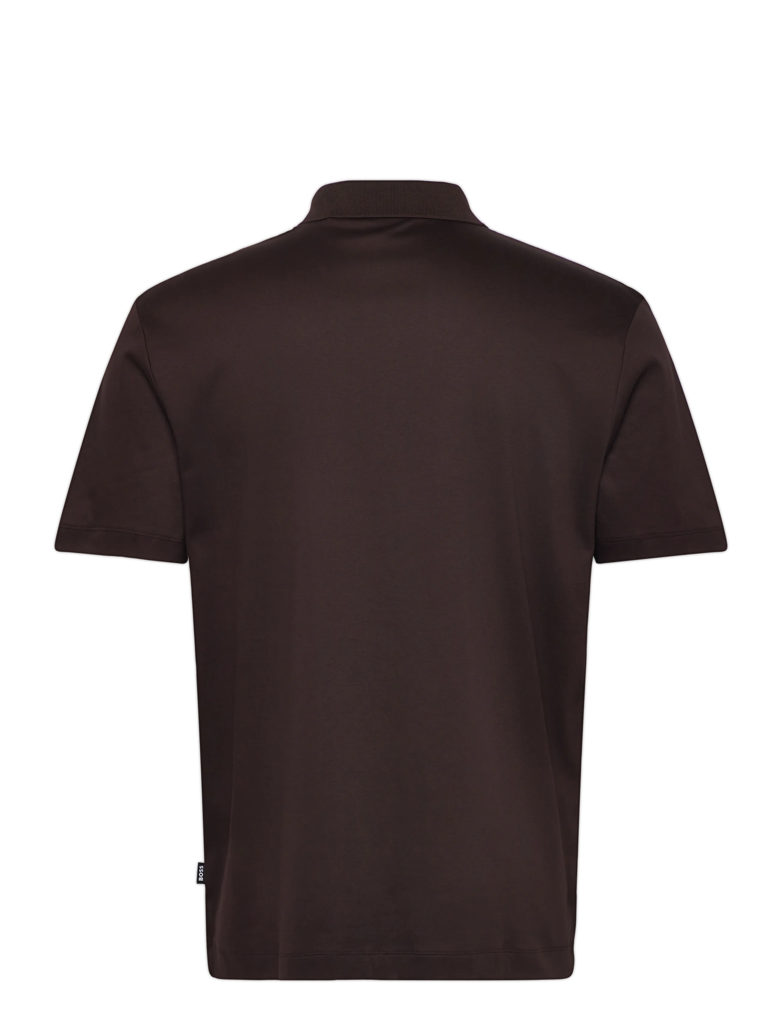 BOSS - C-Parris 01 - short-sleeved polos - dark brown - 1