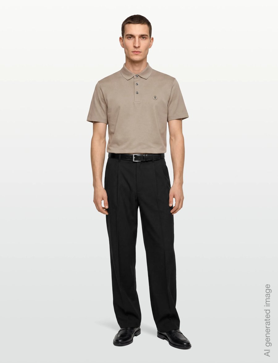BOSS - C-Parris 01 - lühikeste varrukatega polod - open beige - 0