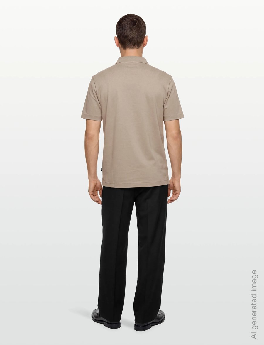 BOSS - C-Parris 01 - lühikeste varrukatega polod - open beige - 4