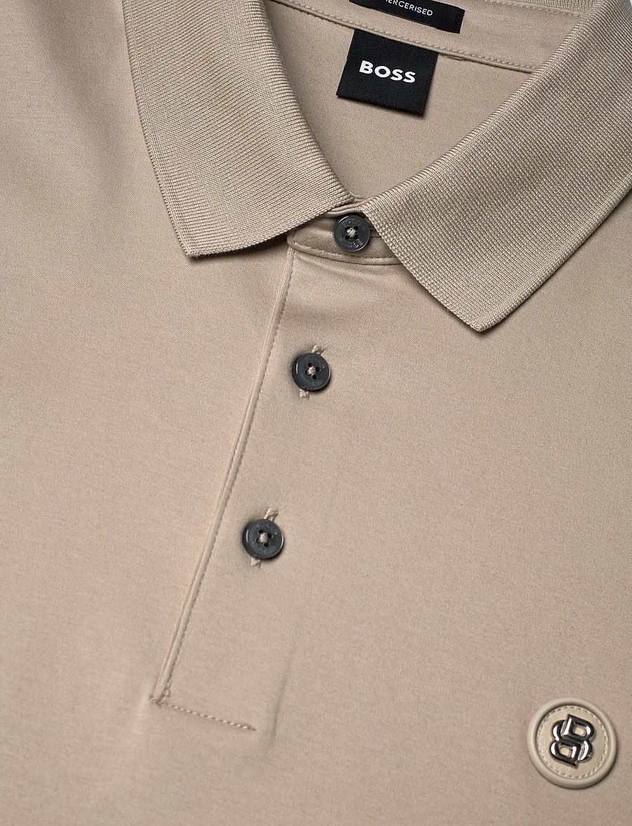 BOSS - C-Parris 01 - lühikeste varrukatega polod - open beige - 5