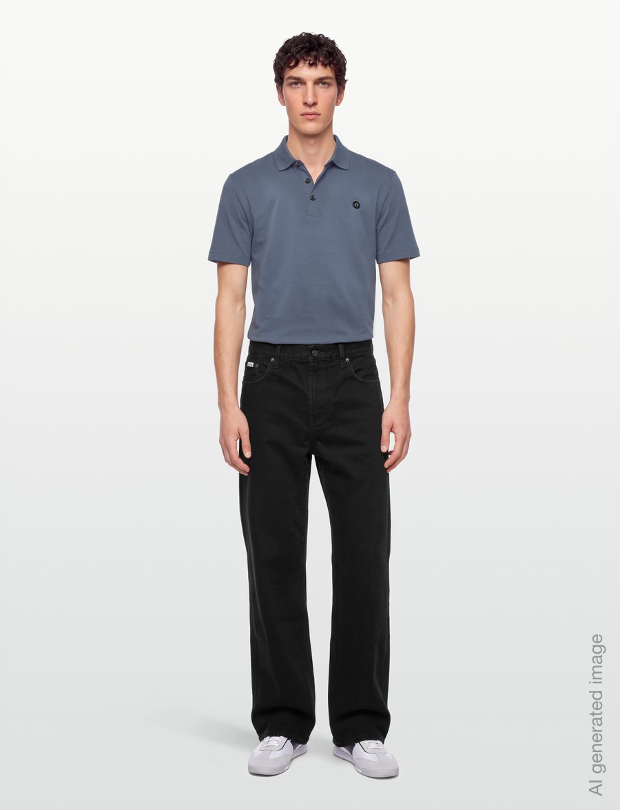 BOSS - C-Parris 01 - lühikeste varrukatega polod - open blue - 0