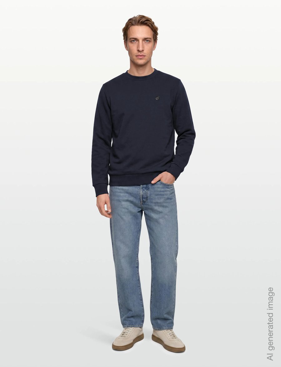 BOSS - C-Sharpe 01 - langærmede t-shirts - dark blue - 0