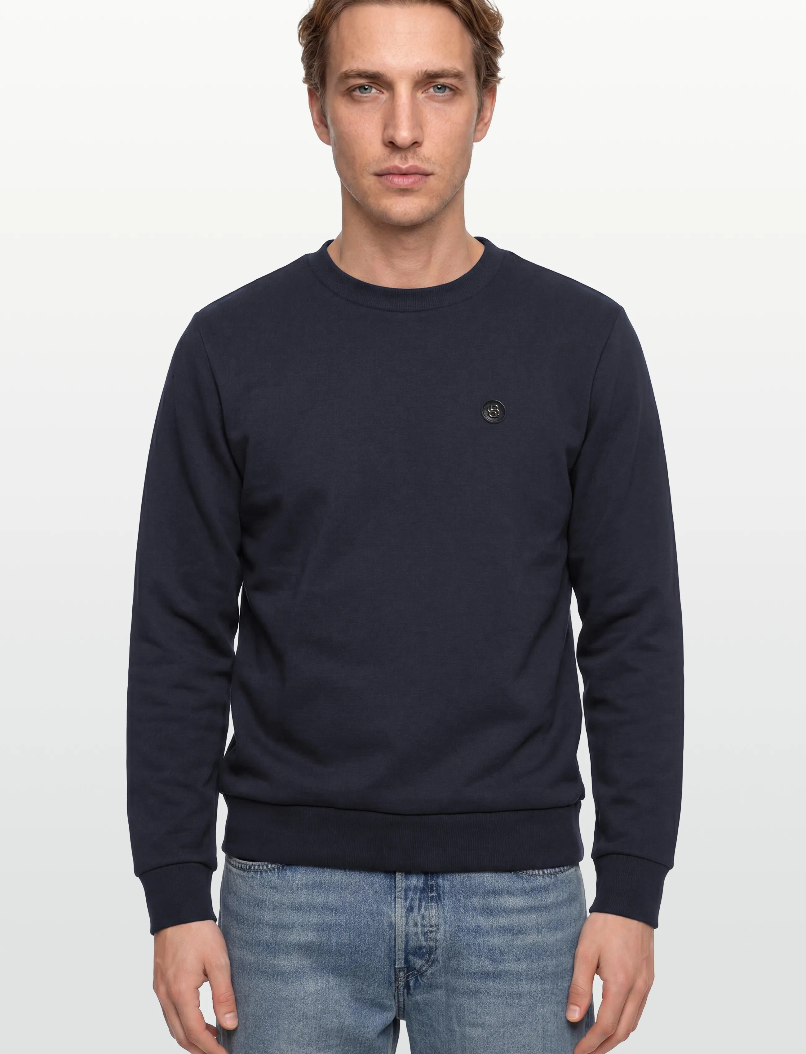BOSS - C-Sharpe 01 - långärmade t-shirts - dark blue - 3