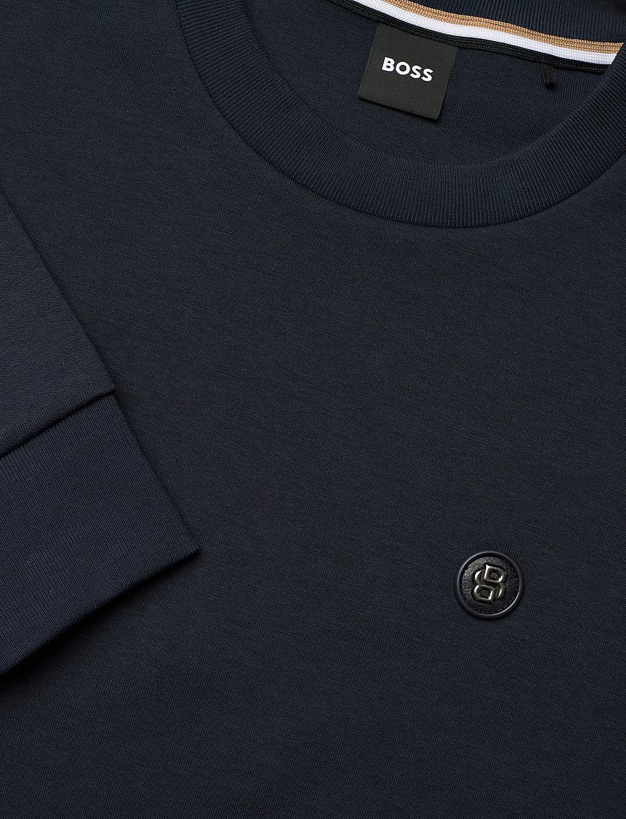 BOSS - C-Sharpe 01 - langærmede t-shirts - dark blue - 5