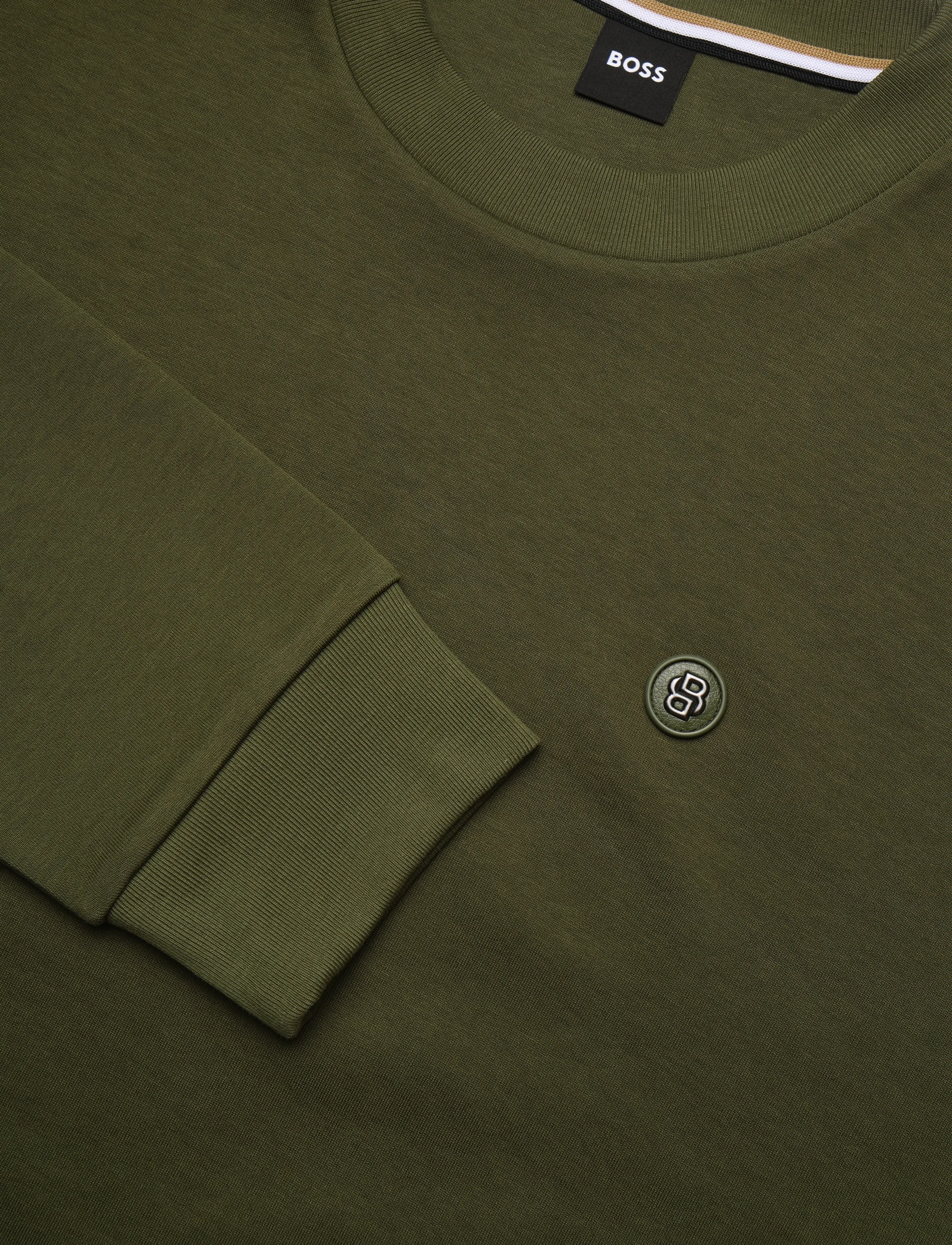 BOSS - C-Sharpe 01 - long-sleeved t-shirts - open green - 2