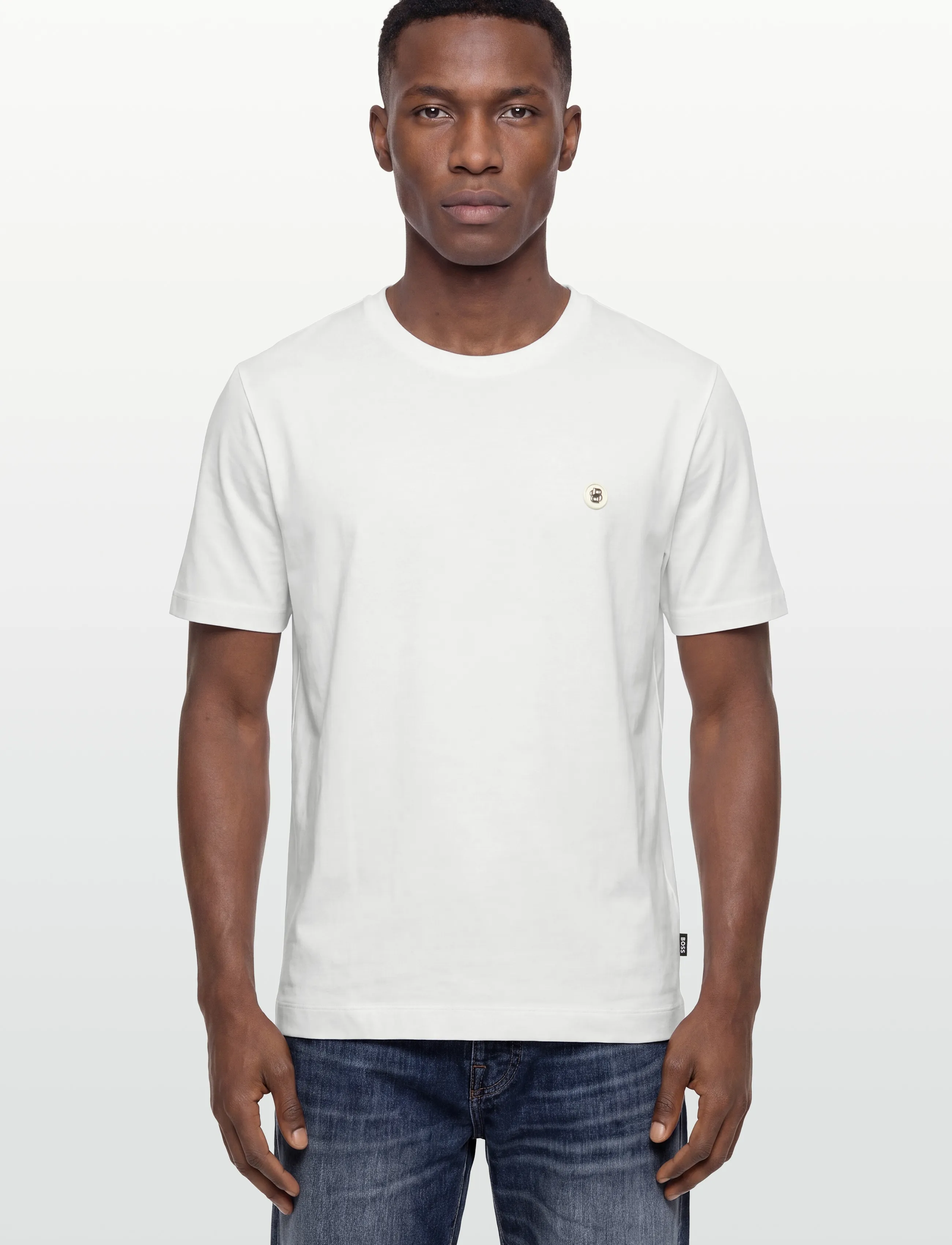 BOSS - C-Taut 01 - short-sleeved t-shirts - white - 3