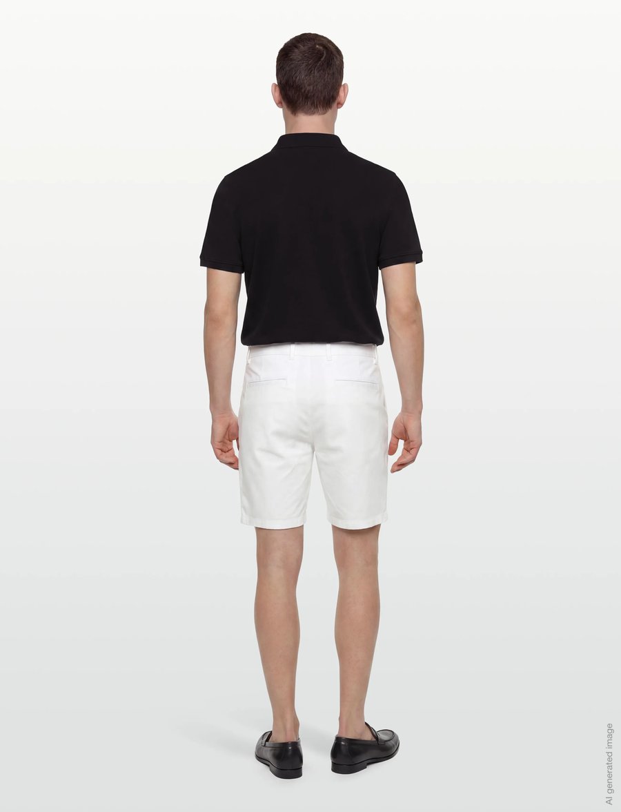 BOSS - H-Kane1-Shorts - chinos shorts - white - 4