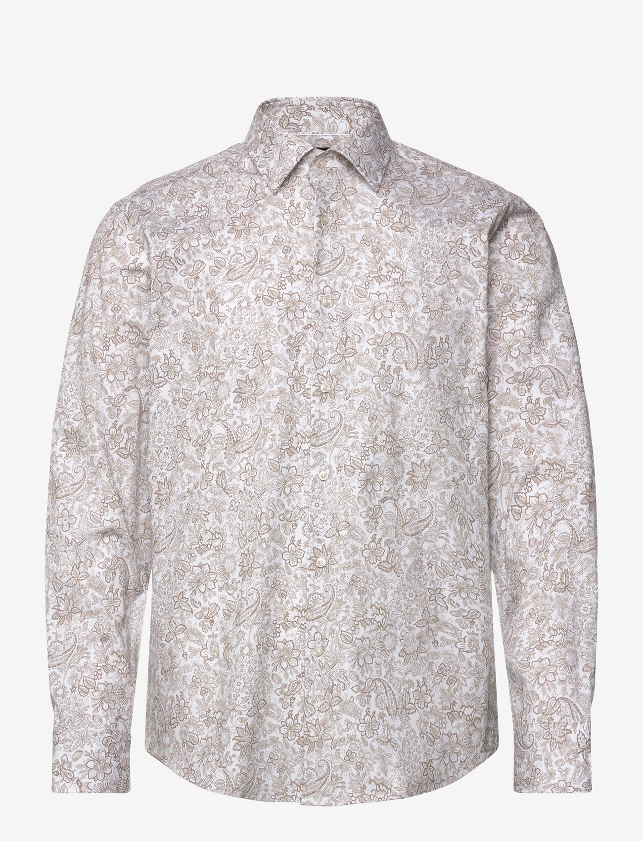 BOSS - H-JOE-K-C1-261 - mønstrede skjorter - dark beige - 0