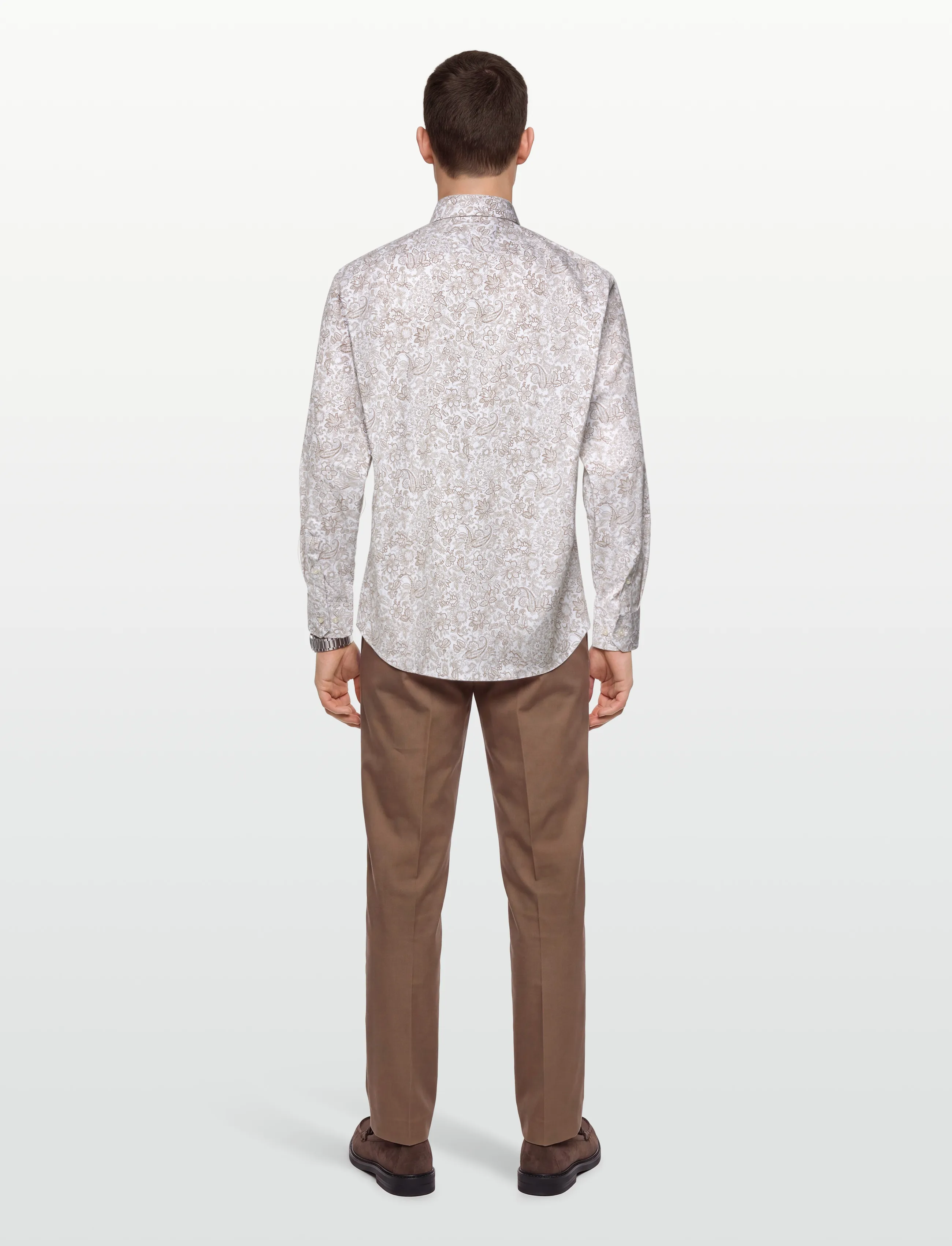 BOSS - H-JOE-K-C1-261 - gemusterte hemden - dark beige - 4
