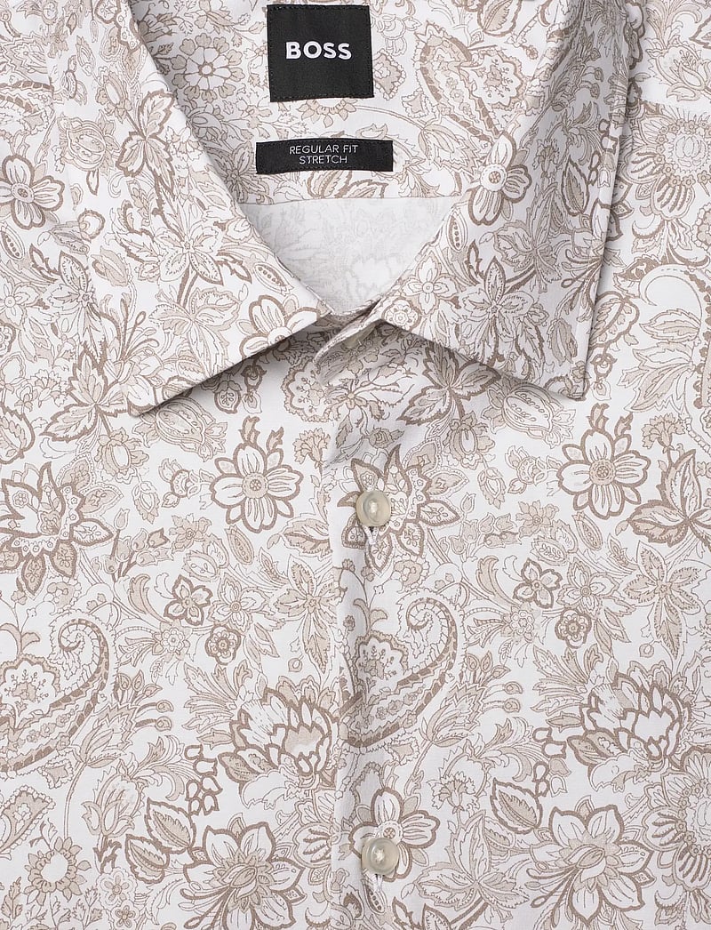 BOSS - H-JOE-K-C1-261 - mönstrade skjortor - dark beige - 2