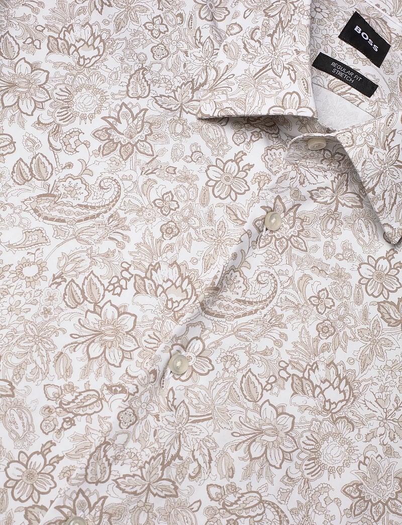 BOSS - H-JOE-K-C1-261 - mönstrade skjortor - dark beige - 3