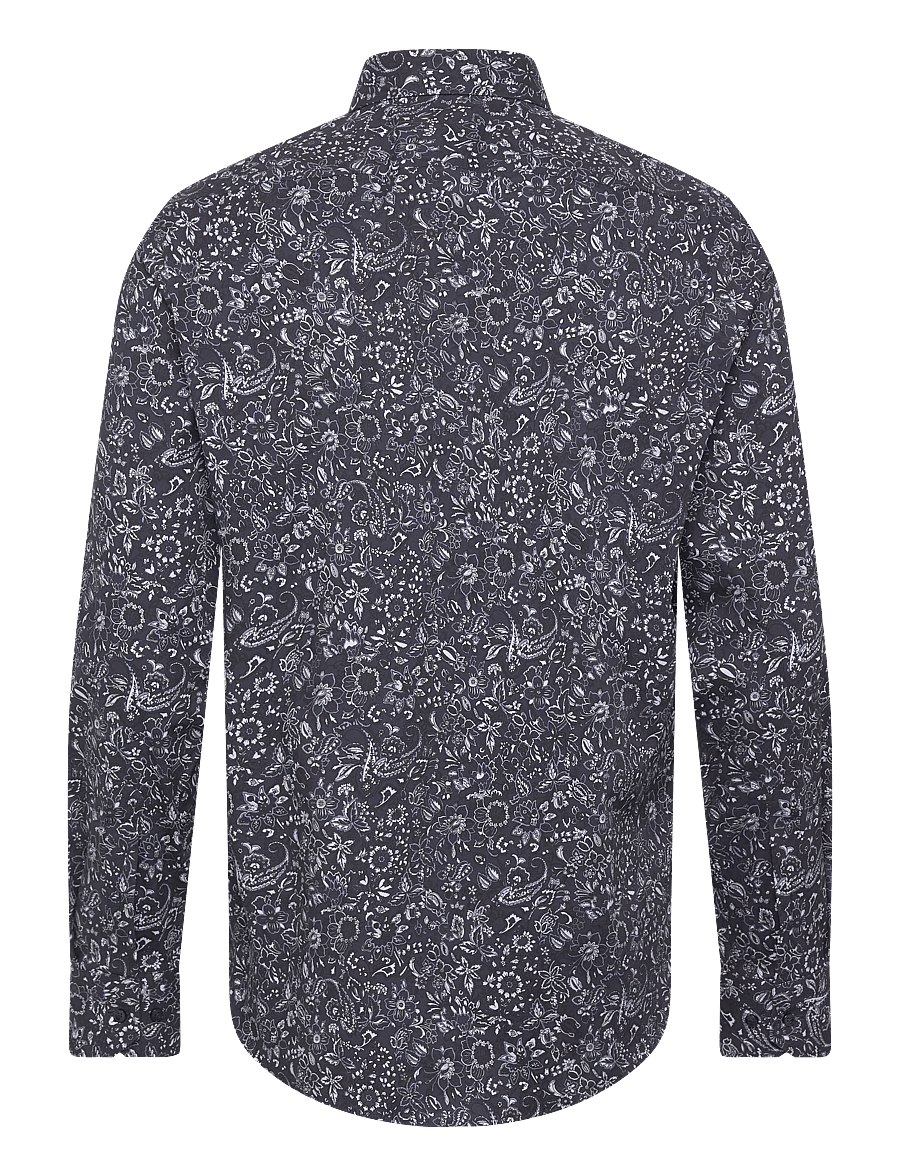 BOSS - H-JOE-K-C1-261 - mönstrade skjortor - navy - 1