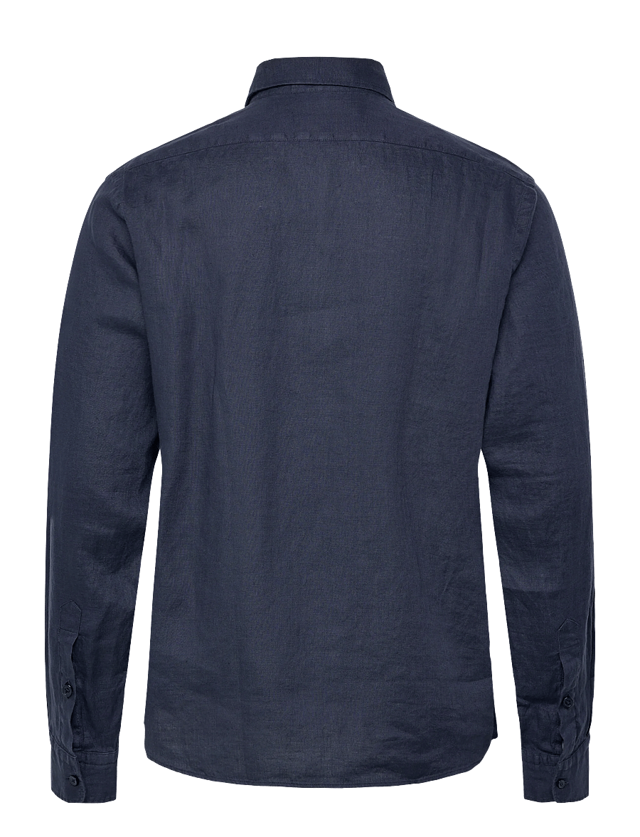 BOSS - H-LIAM-BD-E-C1-261 - linen shirts - dark blue - 2