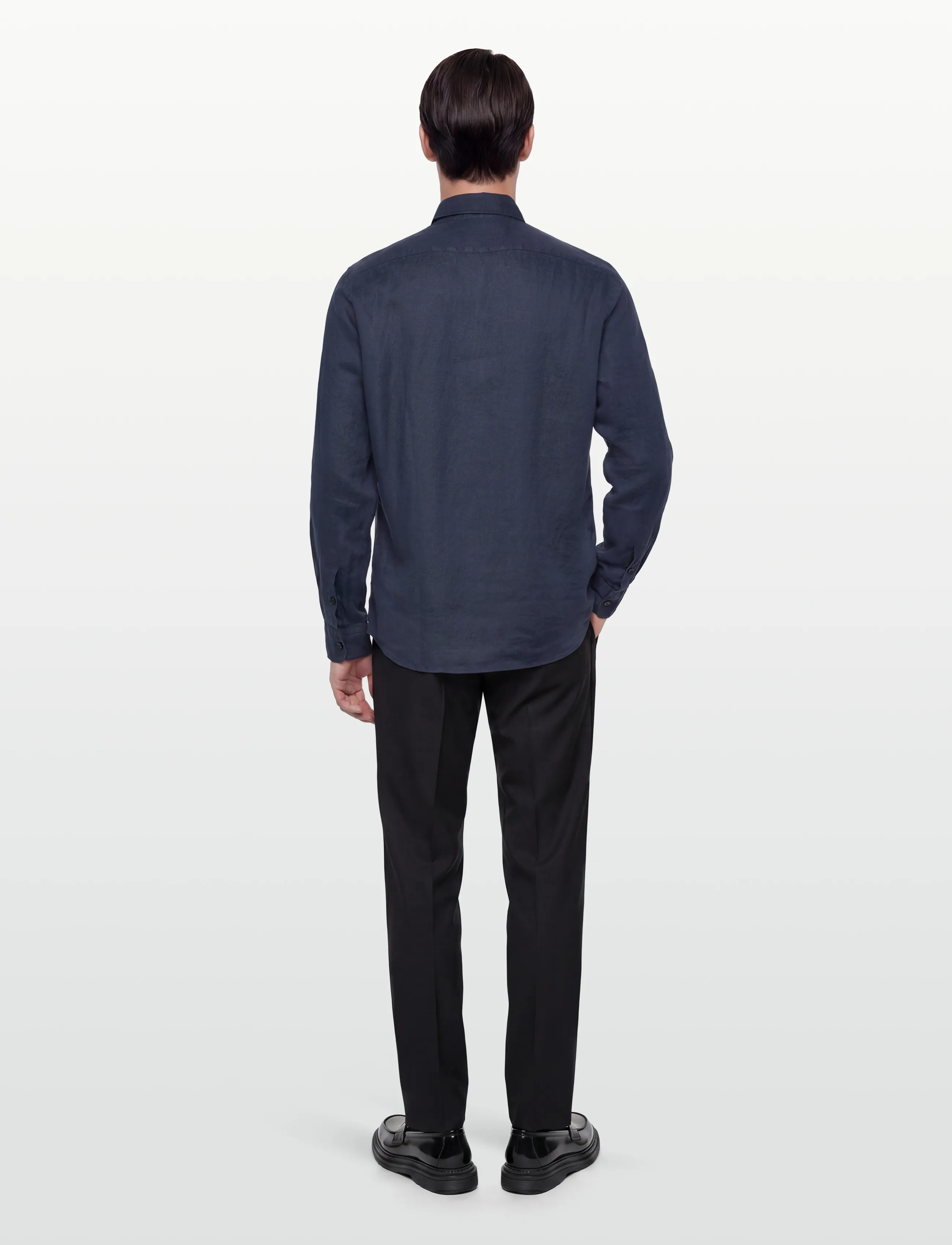 BOSS - H-LIAM-BD-E-C1-261 - linneskjortor - dark blue - 4