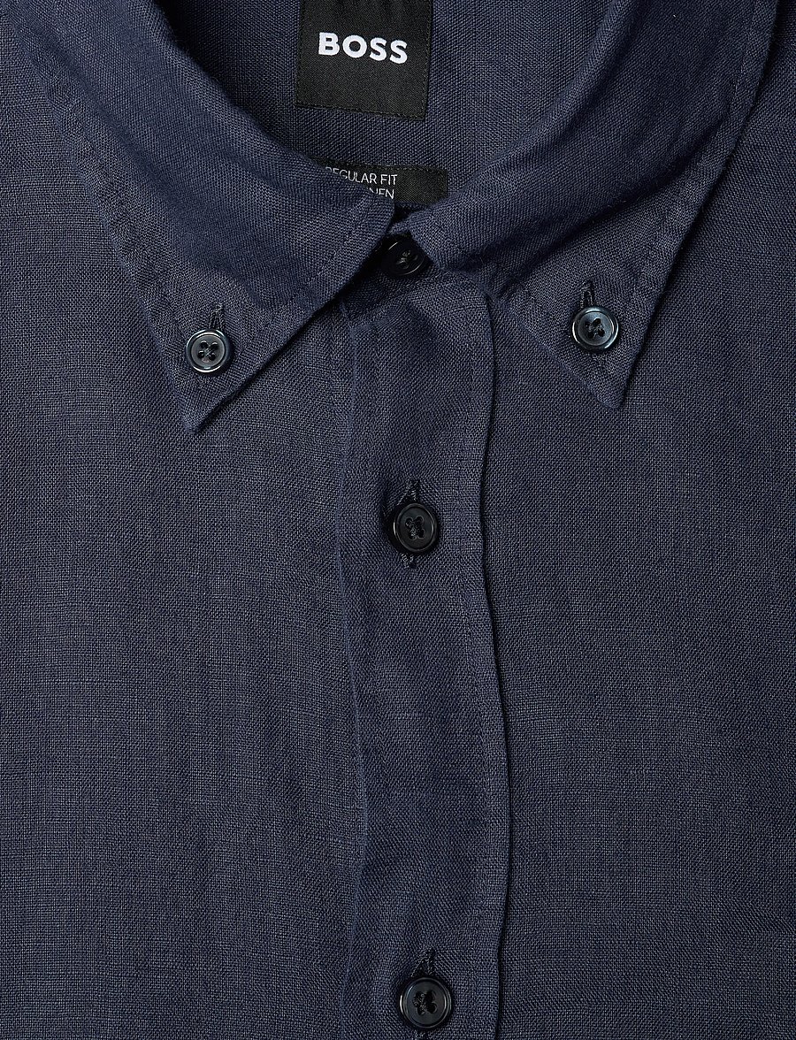 BOSS - H-LIAM-BD-E-C1-261 - linen shirts - dark blue - 5