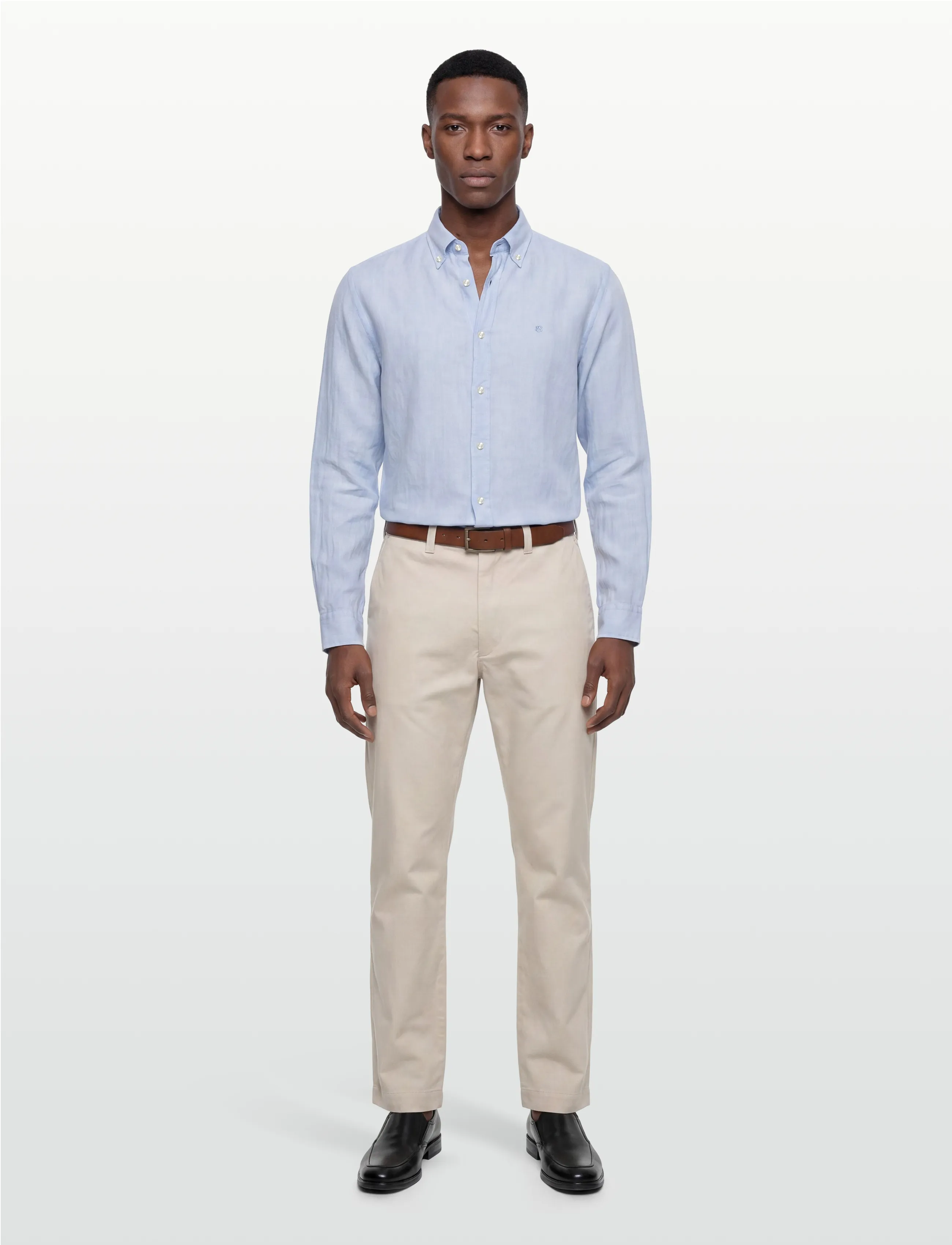 BOSS H-LIAM-BD-E-C1-261 - Linen shirts - LIGHT/PASTEL BLUE / blue