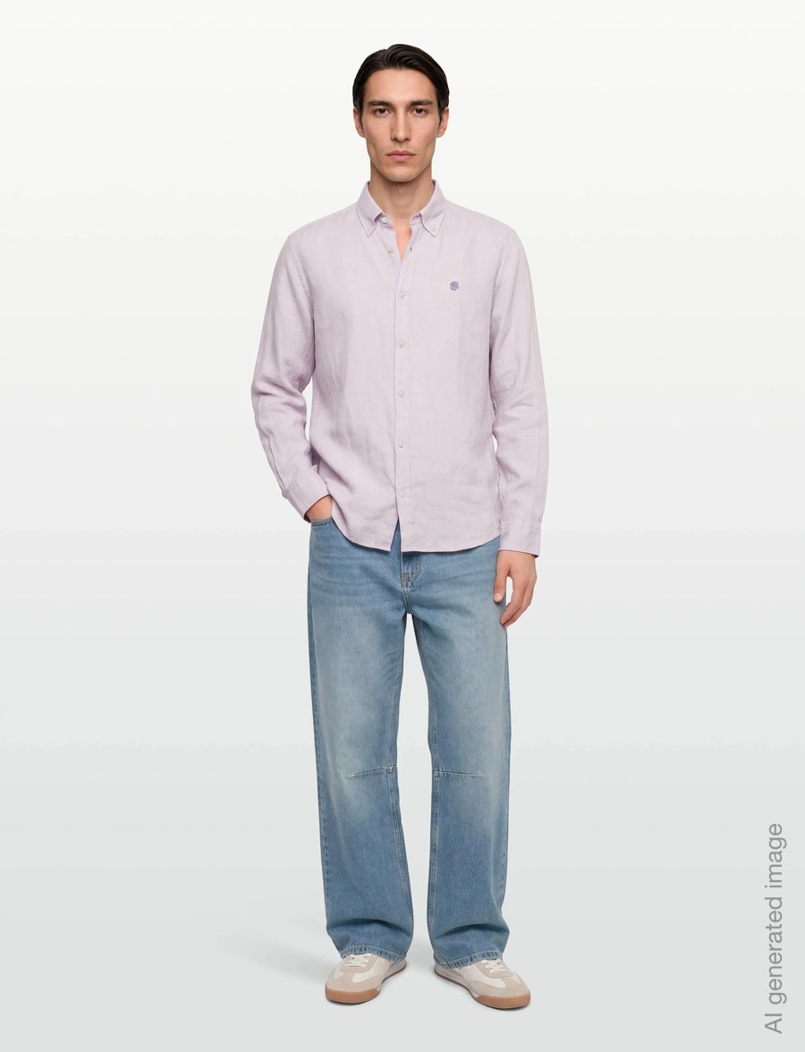 BOSS - H-LIAM-BD-E-C1-261 - hørskjorter - light/pastel purple - 0