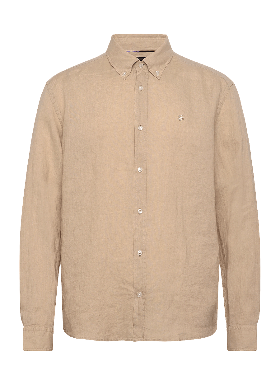 BOSS - H-LIAM-BD-E-C1-261 - leinenhemden - open beige - 1