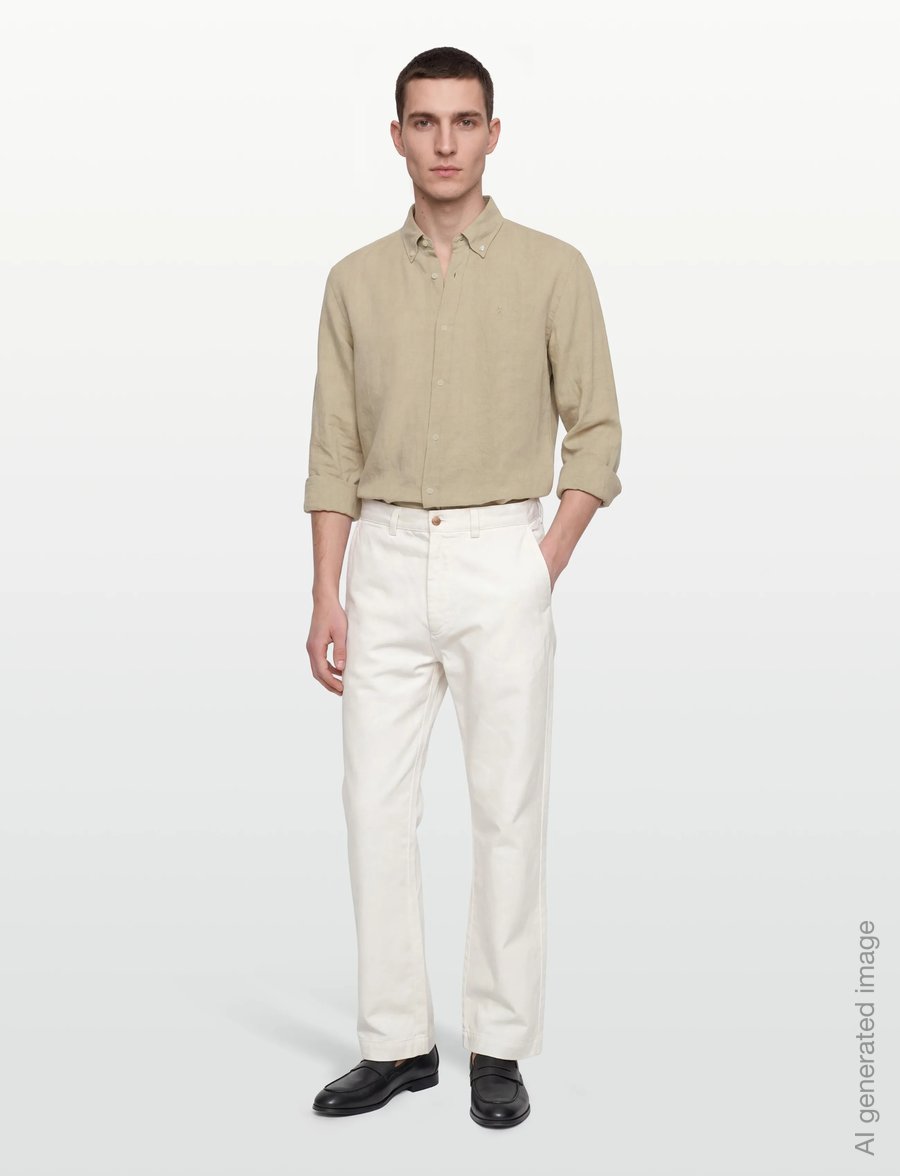 BOSS - H-LIAM-BD-E-C1-261 - leinenhemden - open beige - 0