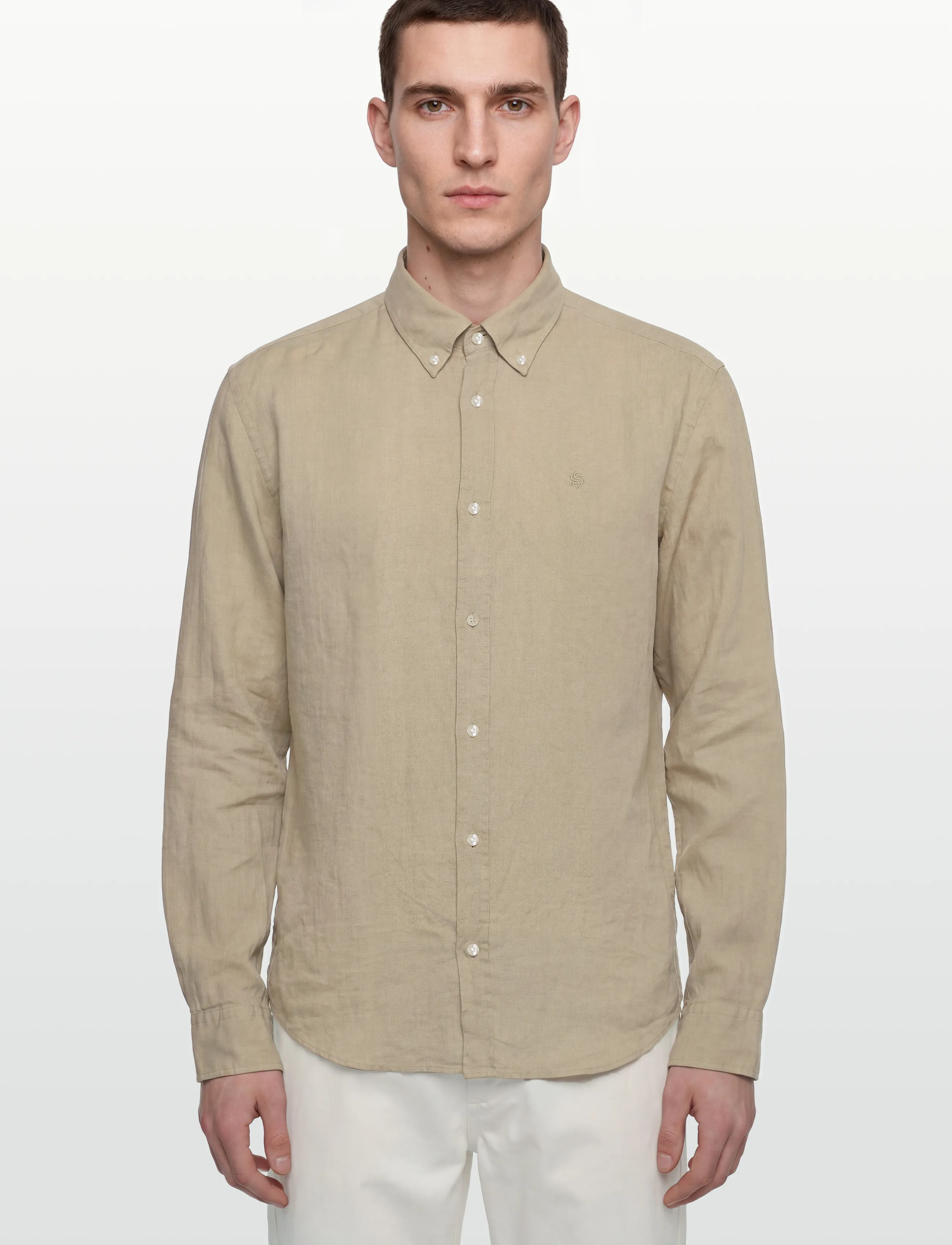 BOSS - H-LIAM-BD-E-C1-261 - linneskjortor - open beige - 3