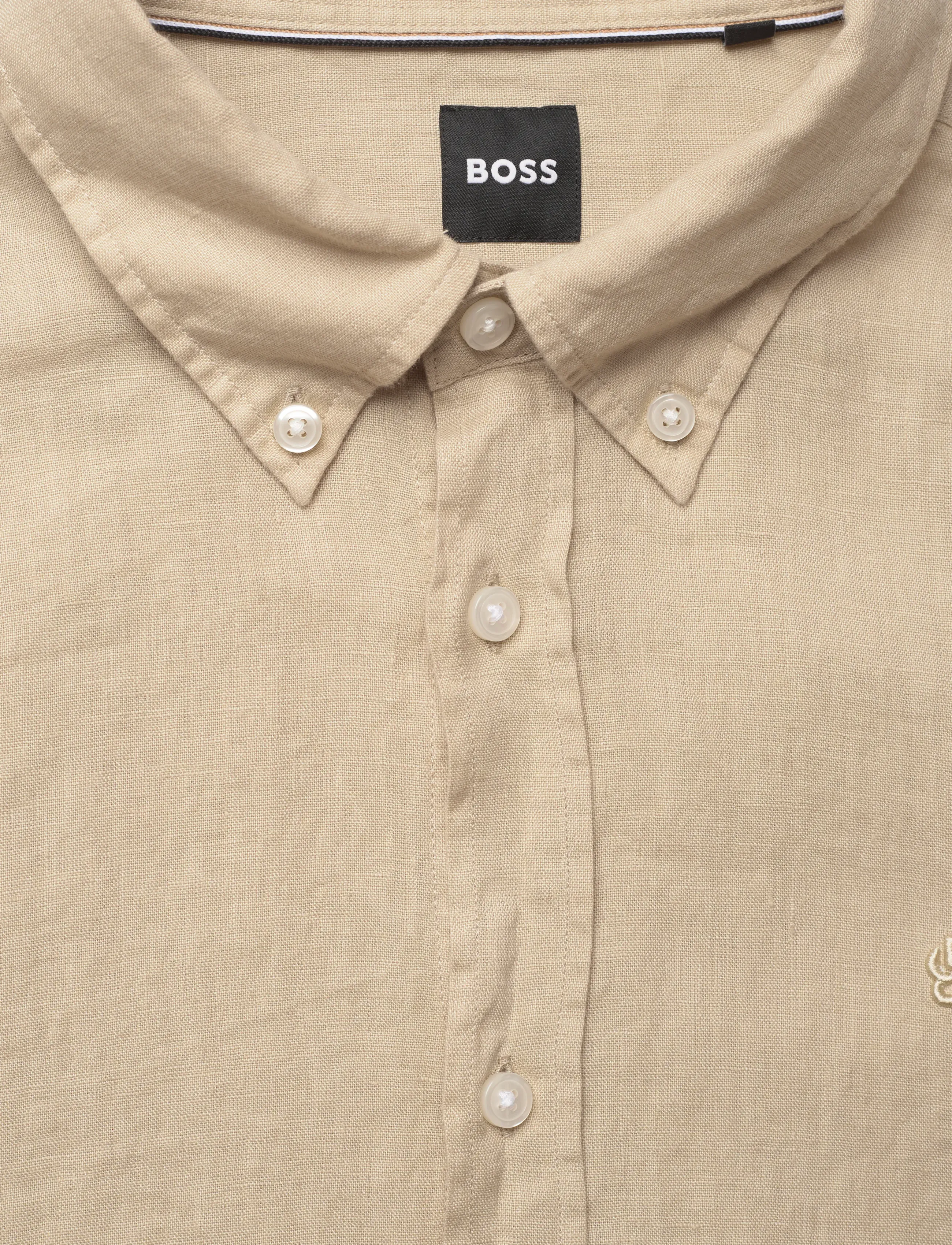 BOSS - H-LIAM-BD-E-C1-261 - hørskjorter - open beige - 5