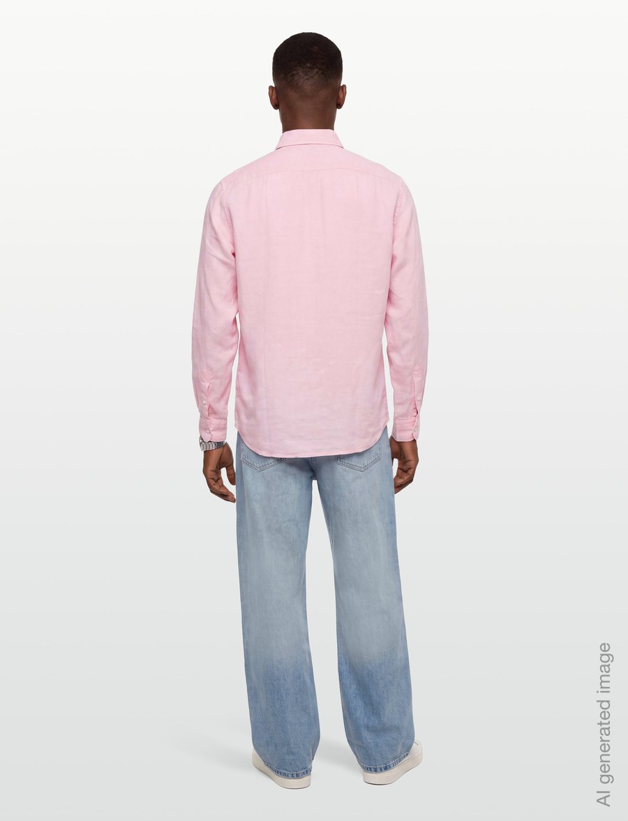 BOSS - H-LIAM-BD-E-C1-261 - hørskjorter - open pink - 4