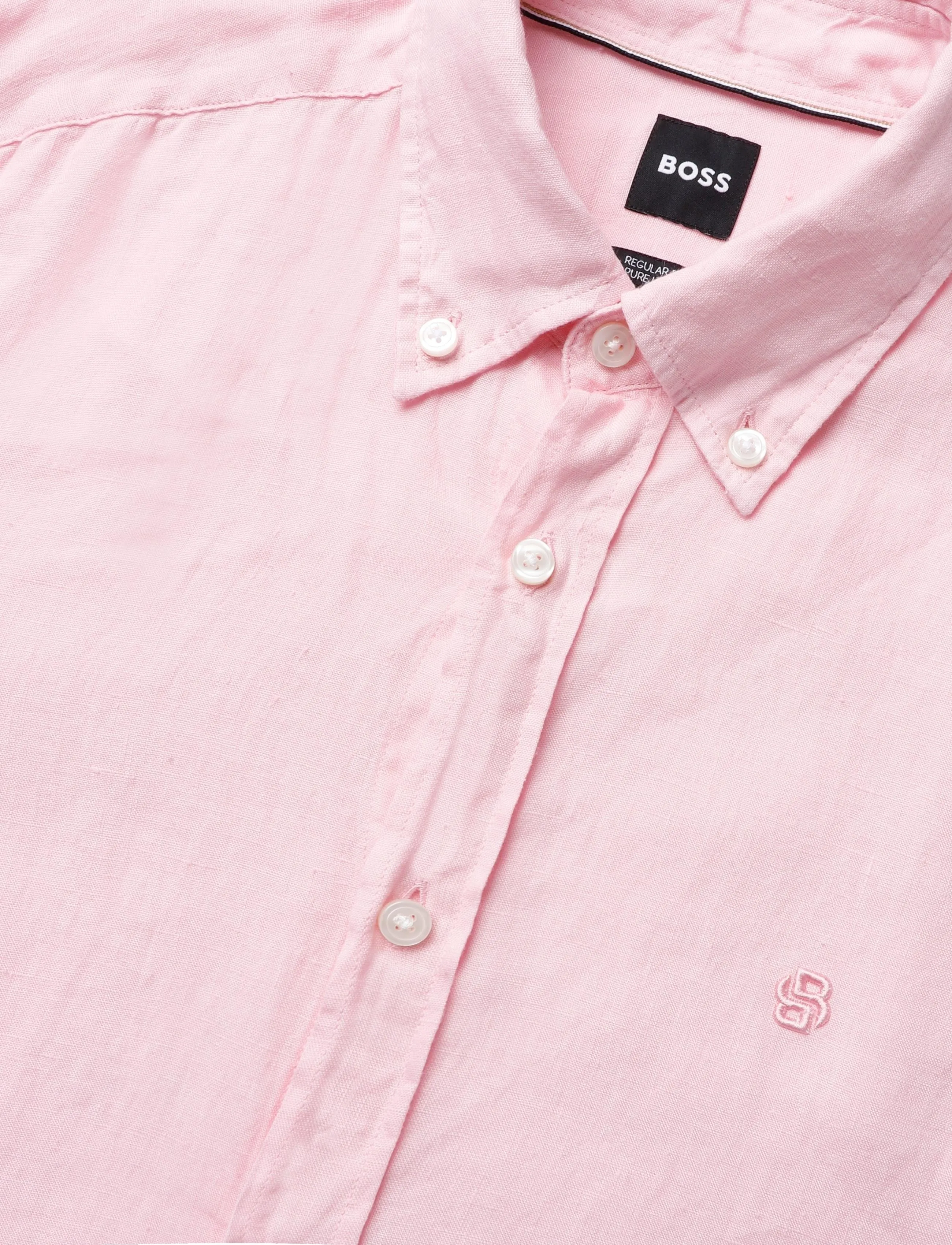 BOSS - H-LIAM-BD-E-C1-261 - hørskjorter - open pink - 5