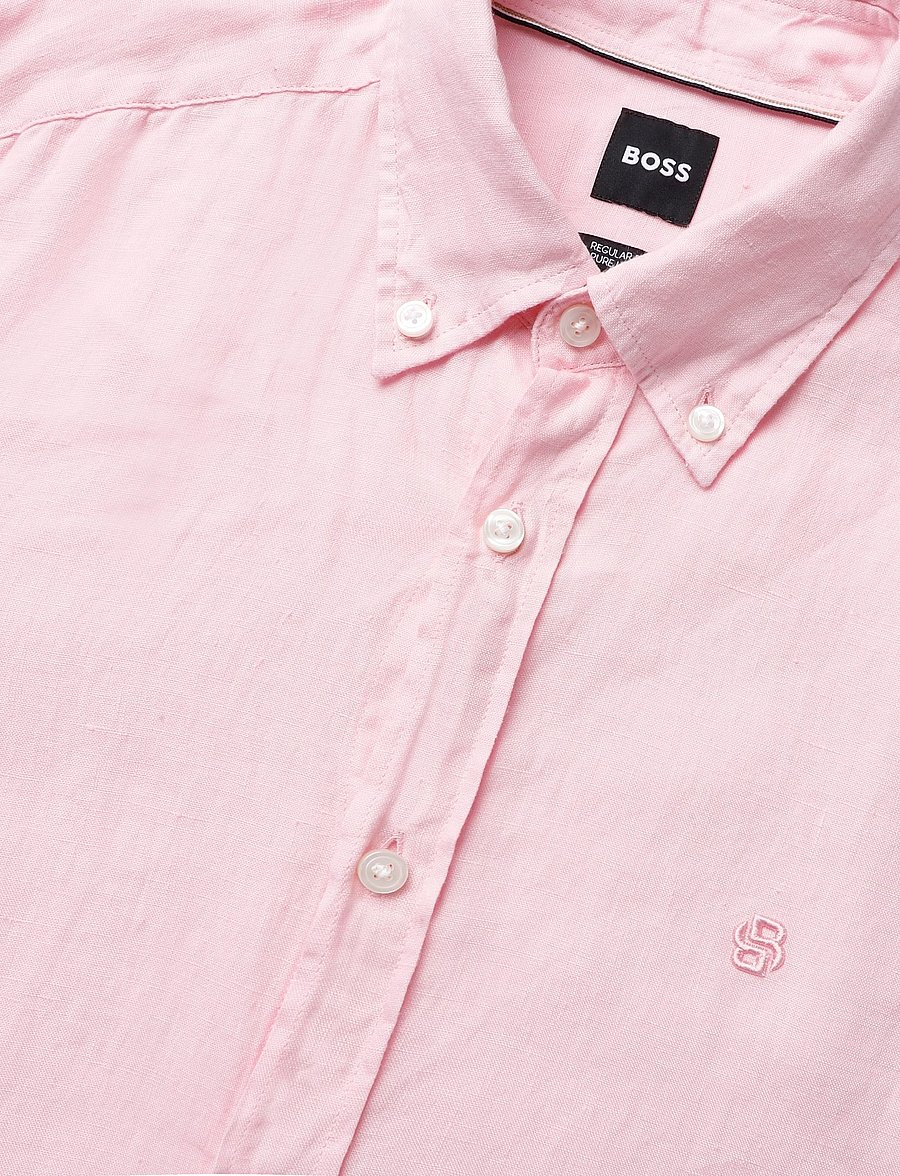 BOSS - H-LIAM-BD-E-C1-261 - hørskjorter - open pink - 5