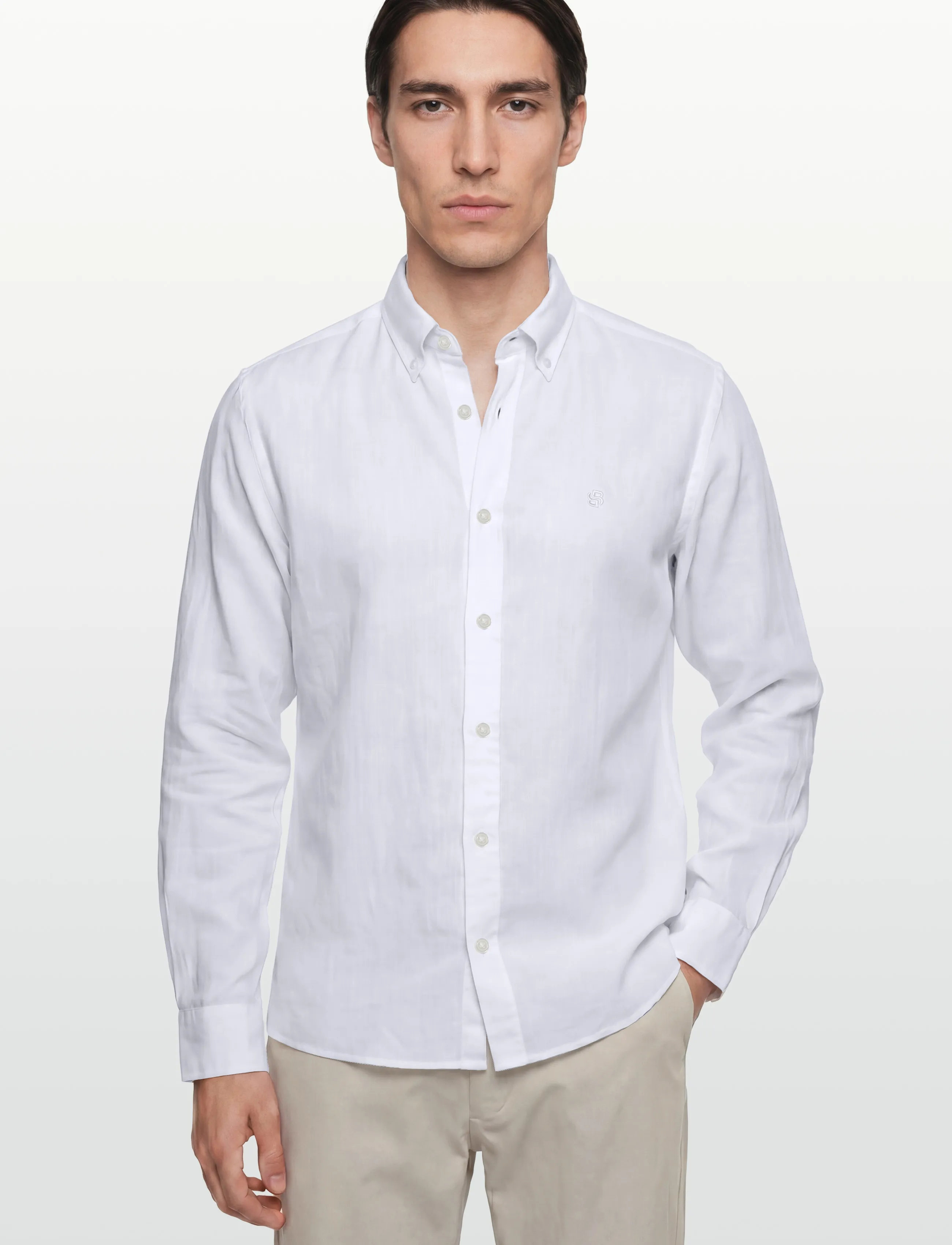 BOSS - H-LIAM-BD-E-C1-261 - linneskjortor - white - 3