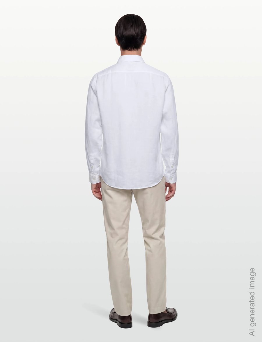 BOSS - H-LIAM-BD-E-C1-261 - linen shirts - white - 4