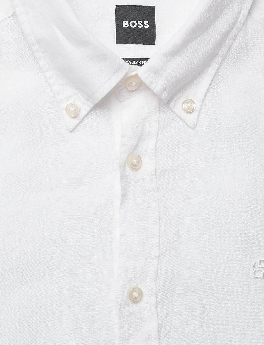 BOSS - H-LIAM-BD-E-C1-261 - linen shirts - white - 5