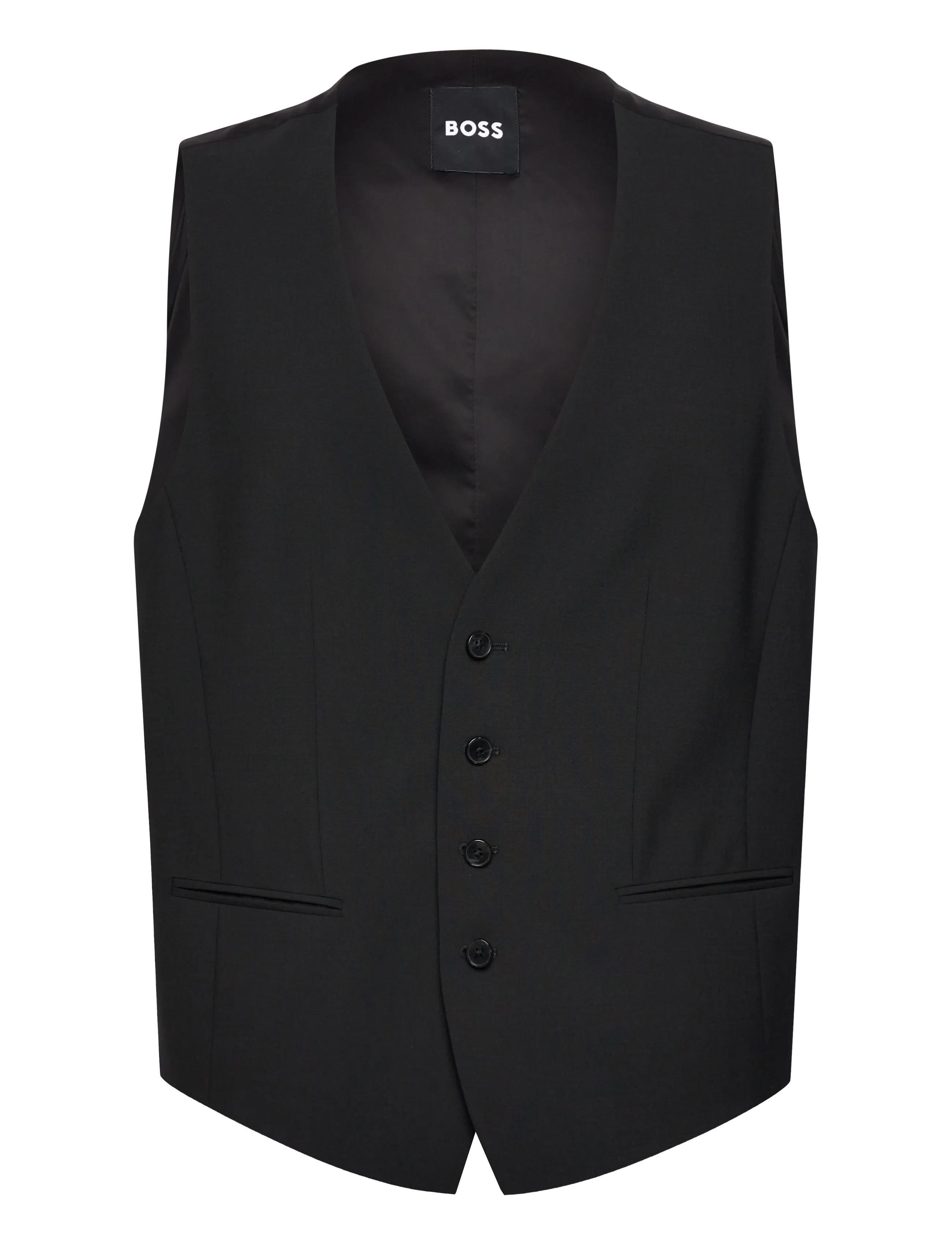 BOSS H-Jasper-Vest-Mm-Cnf Schwarz - 54 - Herren