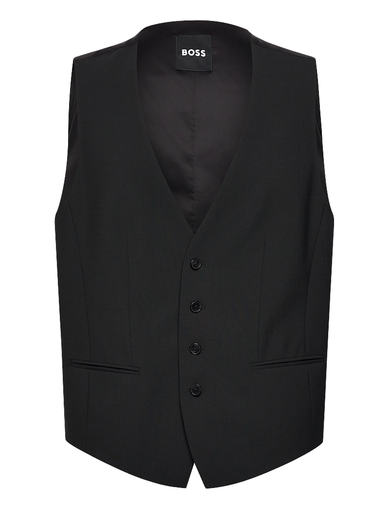 BOSS - H-Jasper-Vest-MM-CNF - västar - black - 0
