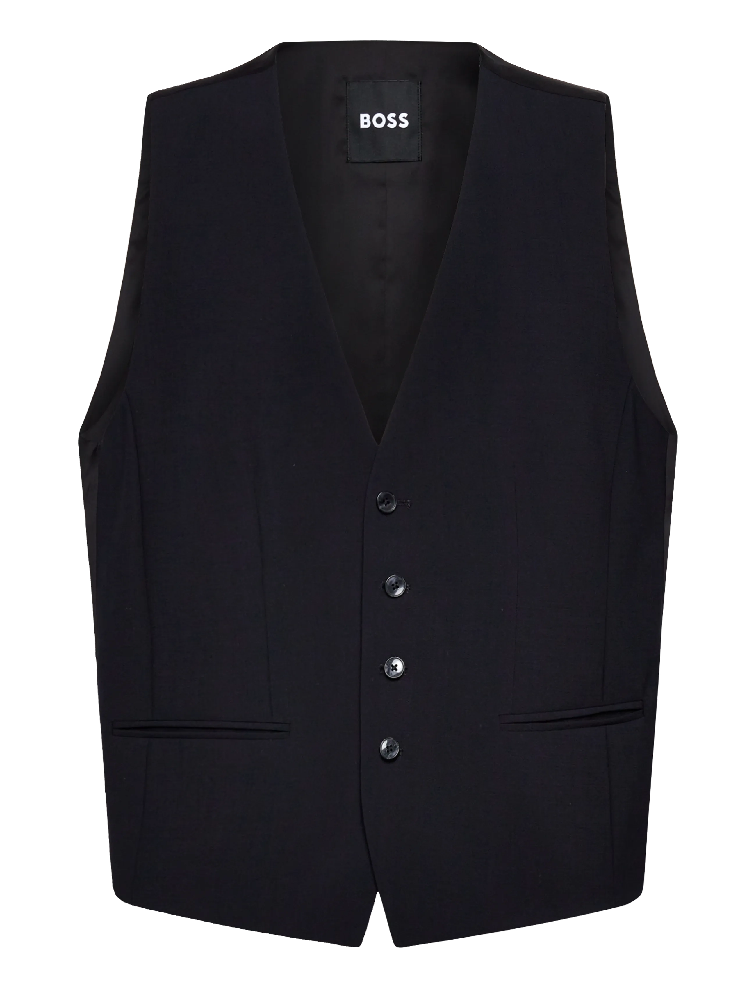 BOSS H-Jasper-Vest-Mm-Cnf Schwarz - 58 - Herren