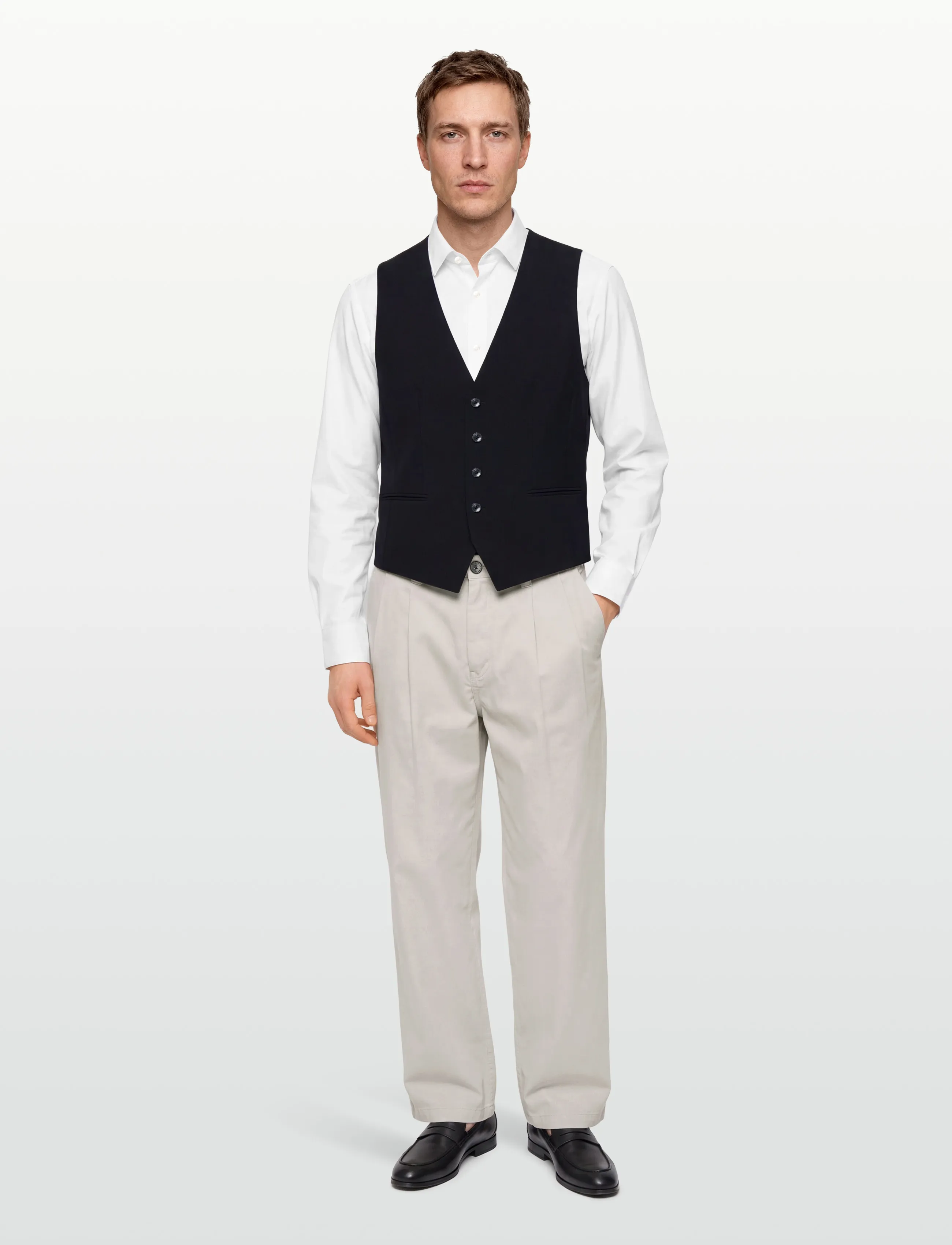 BOSS H-Jasper-Vest-Mm-Cnf, 52, Black, Designere > Veste, Herre