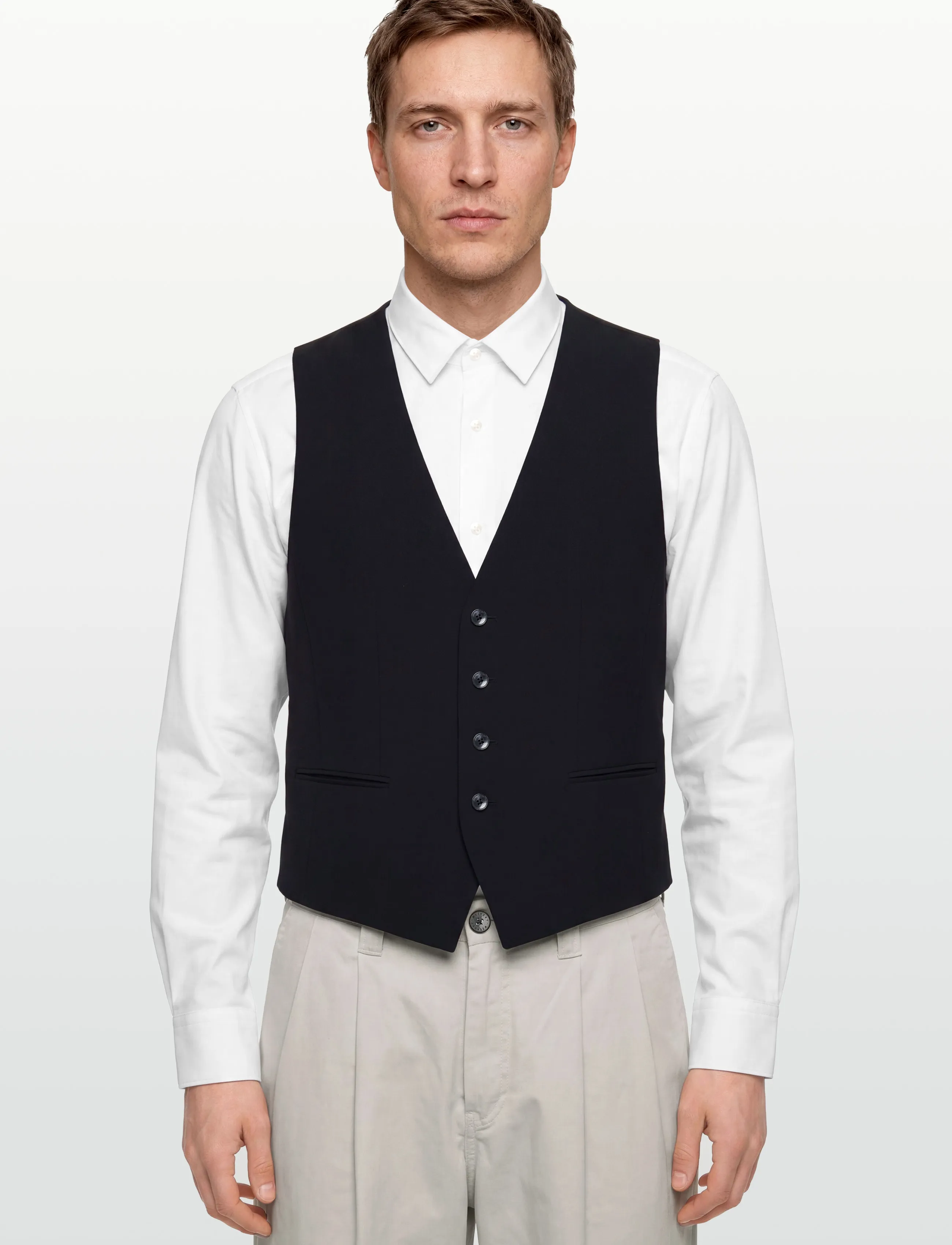 BOSS - H-Jasper-Vest-MM-CNF - västar - dark blue - 3
