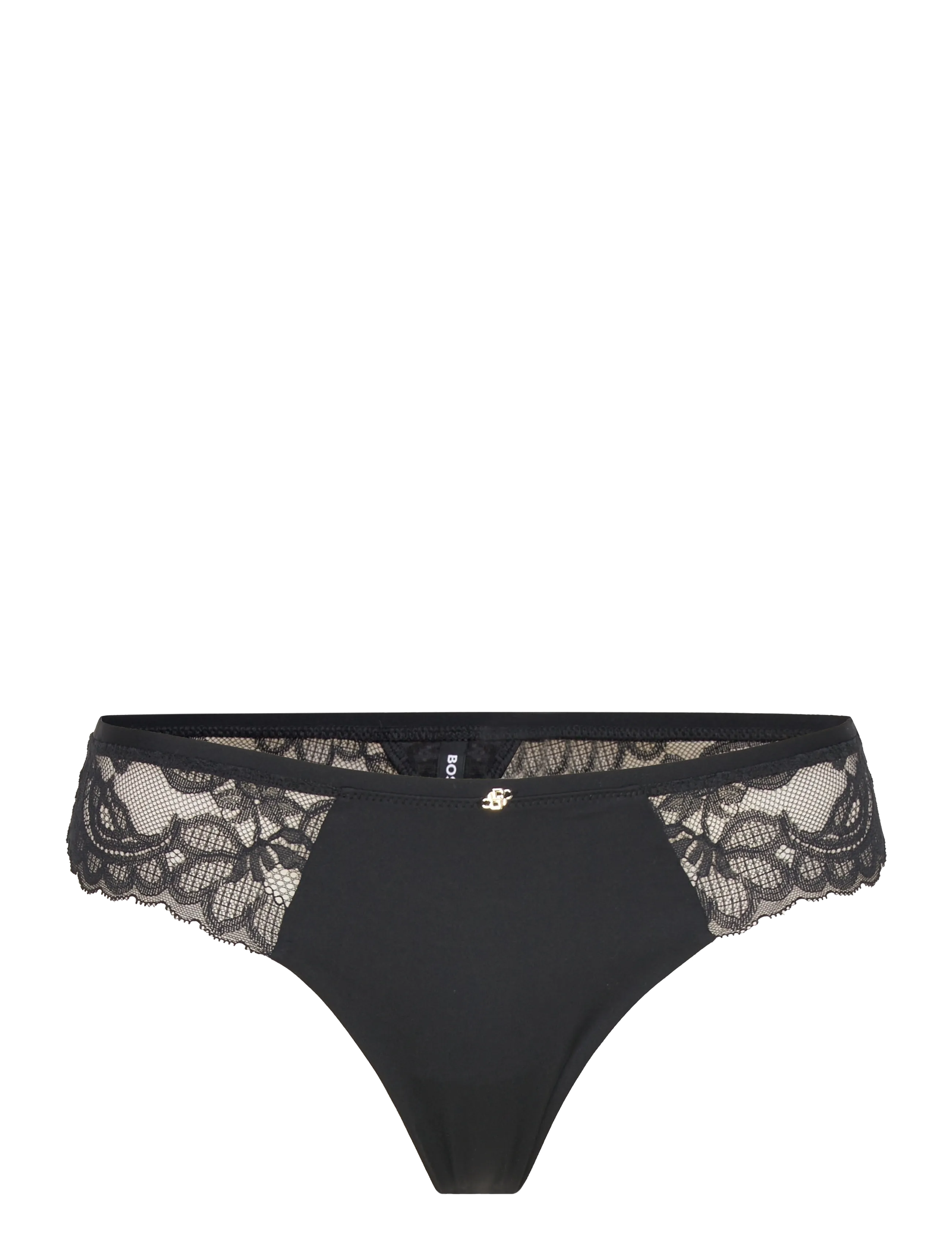 BOSS Thong_Blossom, XS, Black, Trusser > G-Streng, Dame